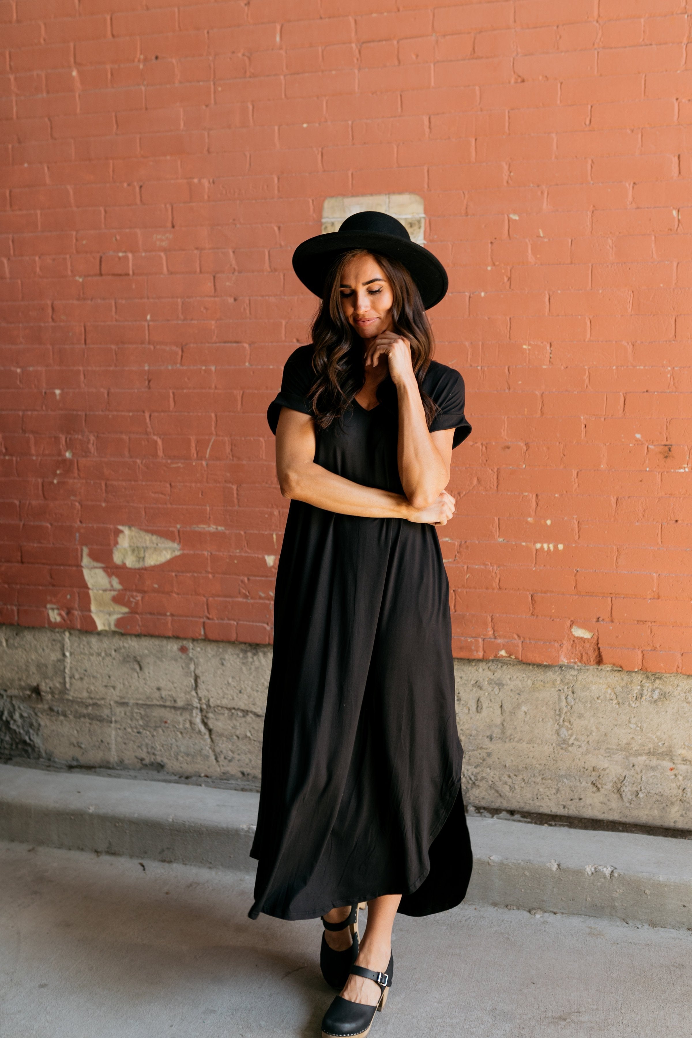 Free And Easy Maxi Dress In Black