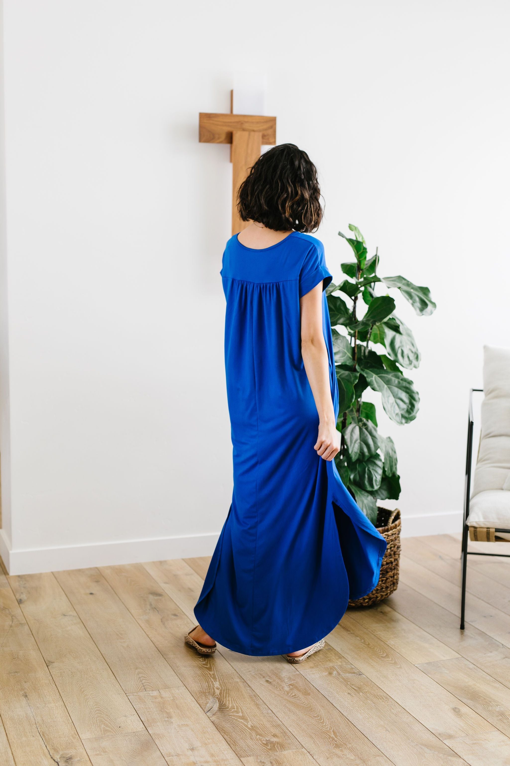 Free And Easy Maxi Dress In Royal Blue