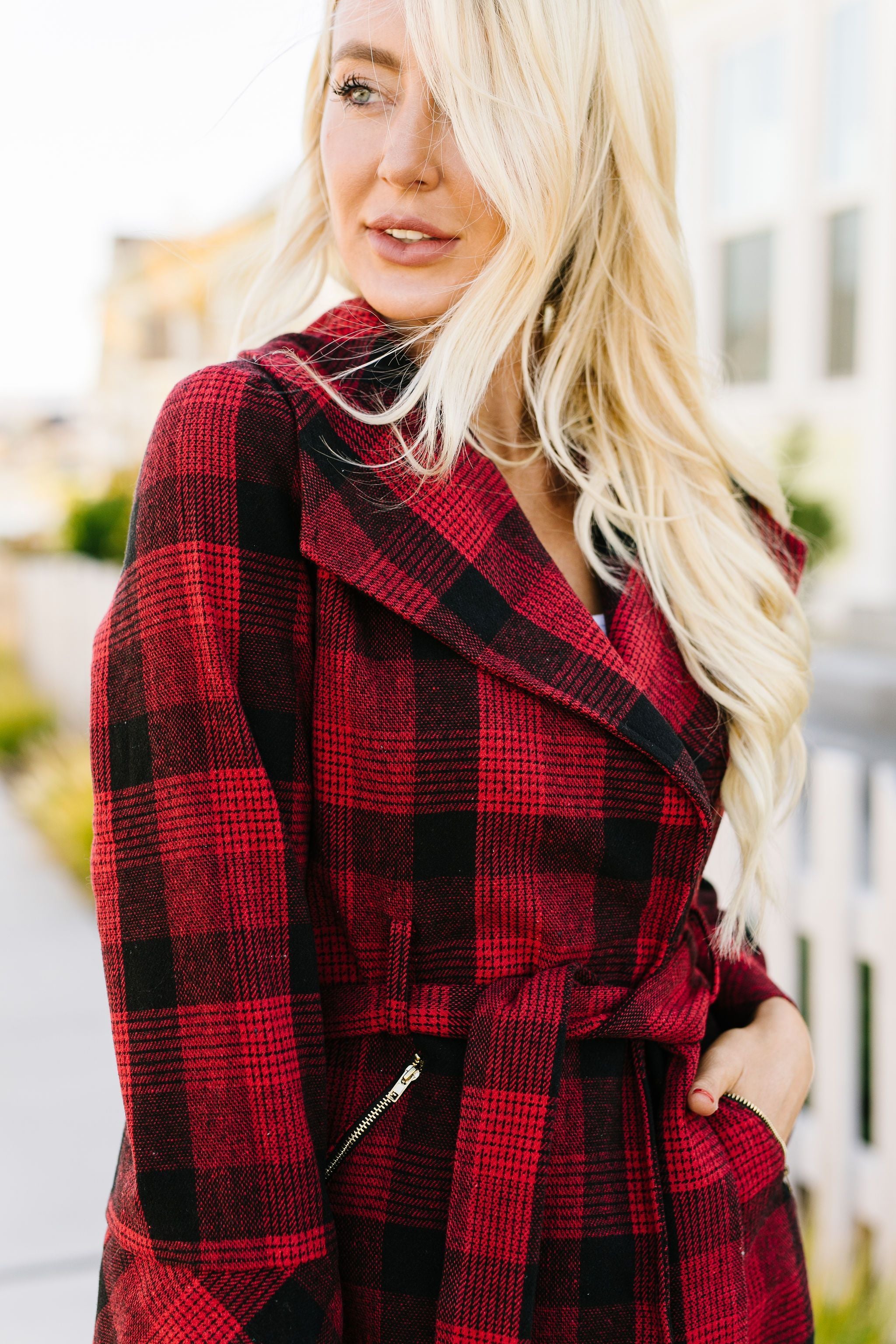 Gentle Breeze Plaid Jacket