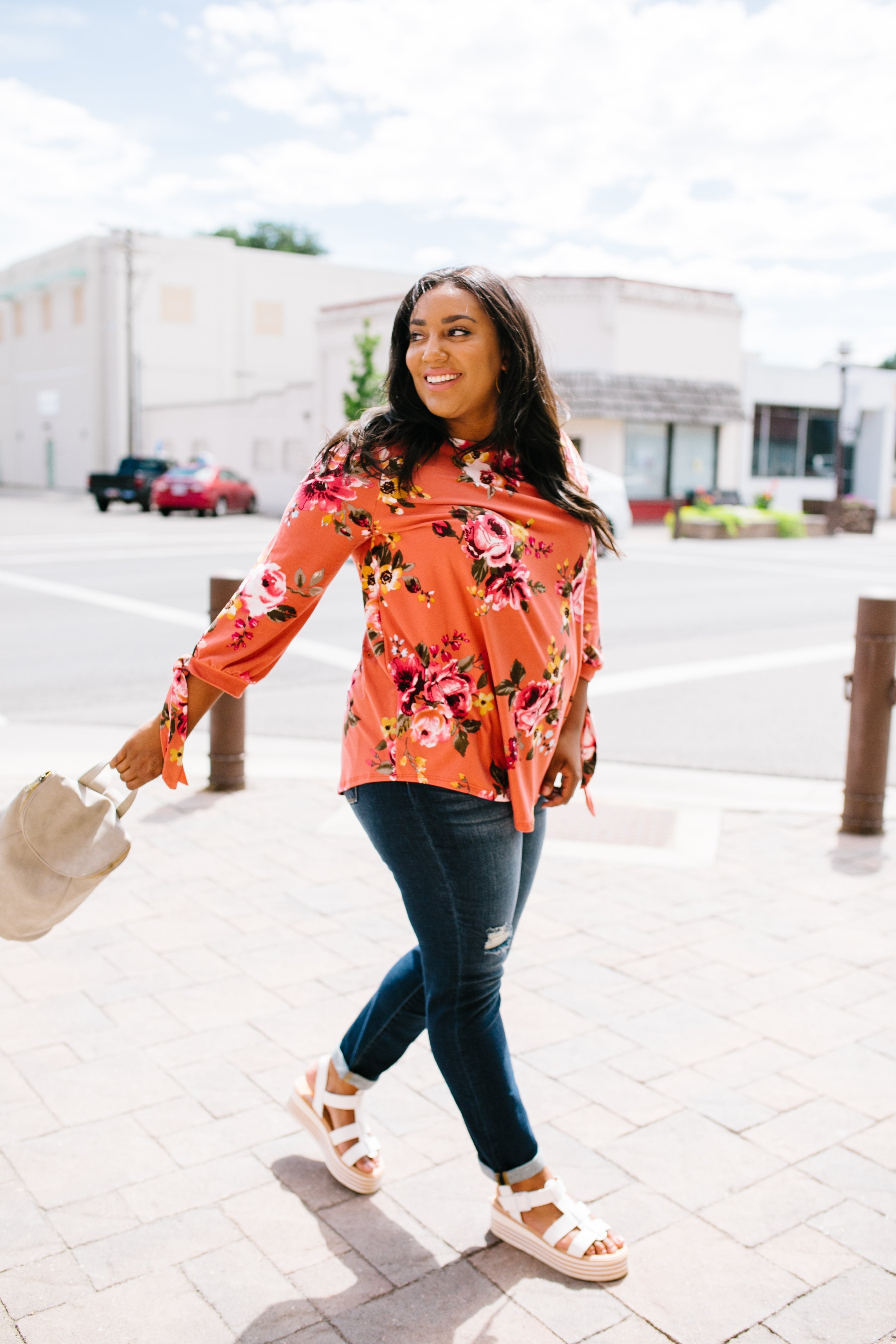 Ginger Fall Floral Blouse