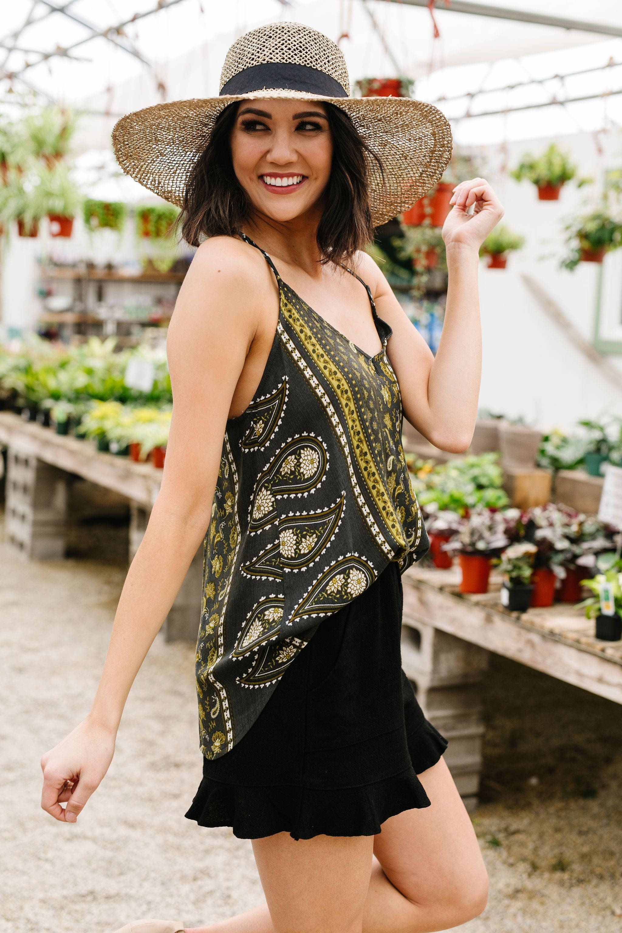 Glad Paisley Tank Top