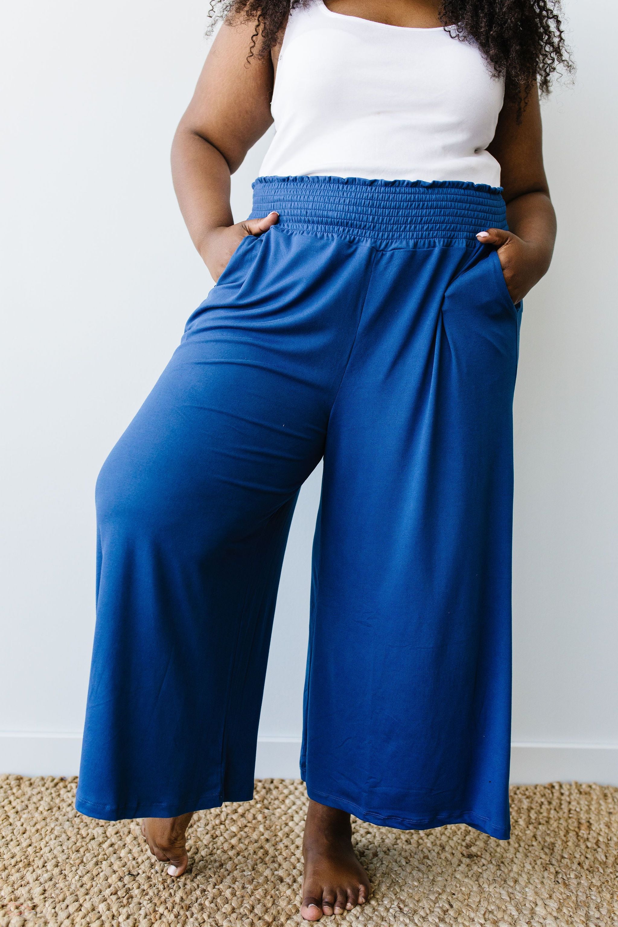 Go Get 'Em Gaucho Pants In Navy