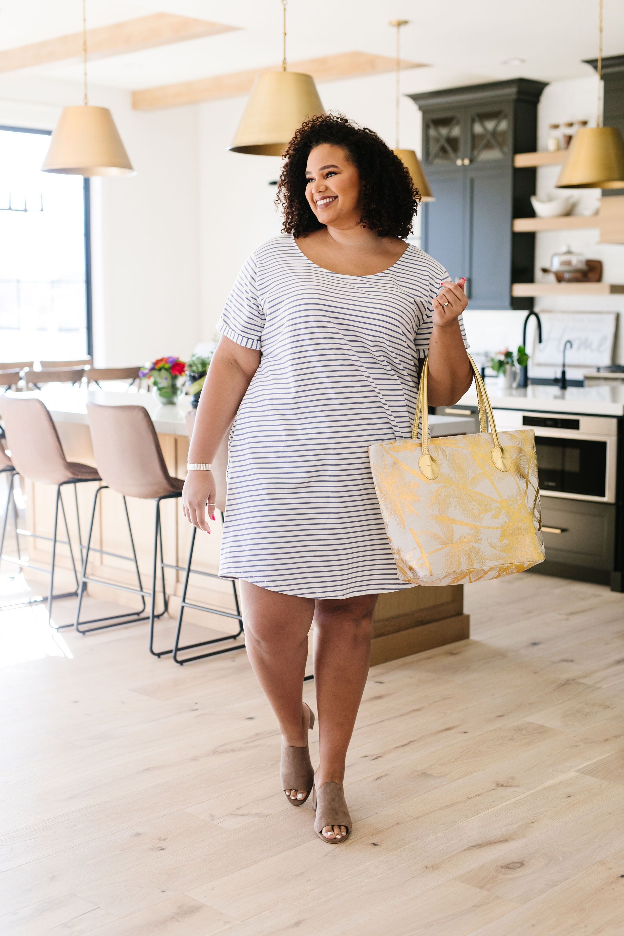 Golden Palms Tote Bag