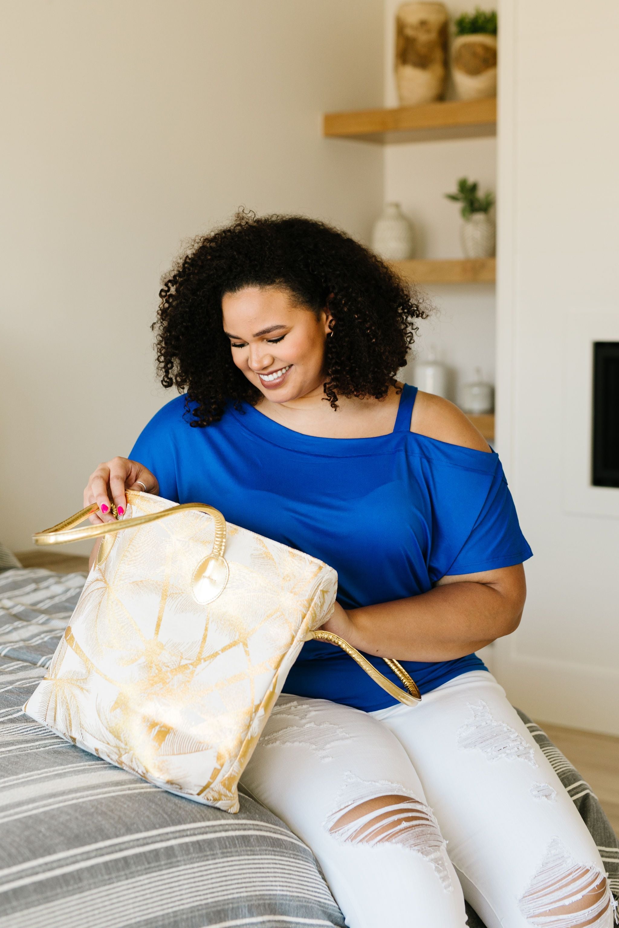 Golden Palms Tote Bag