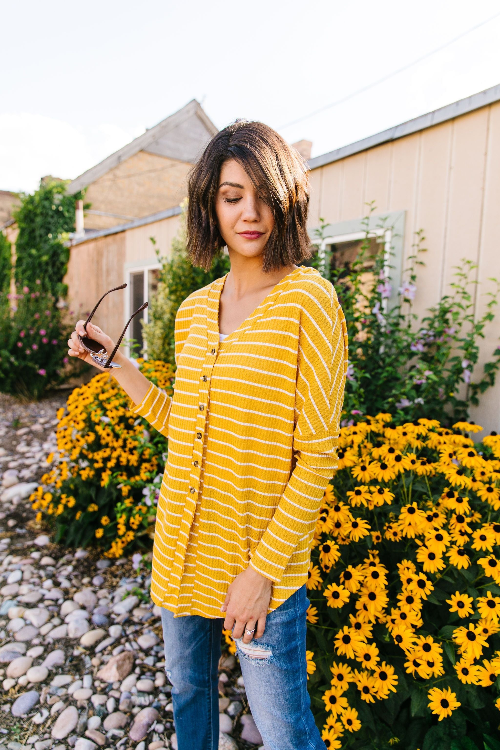 Good As Gold Striped Top