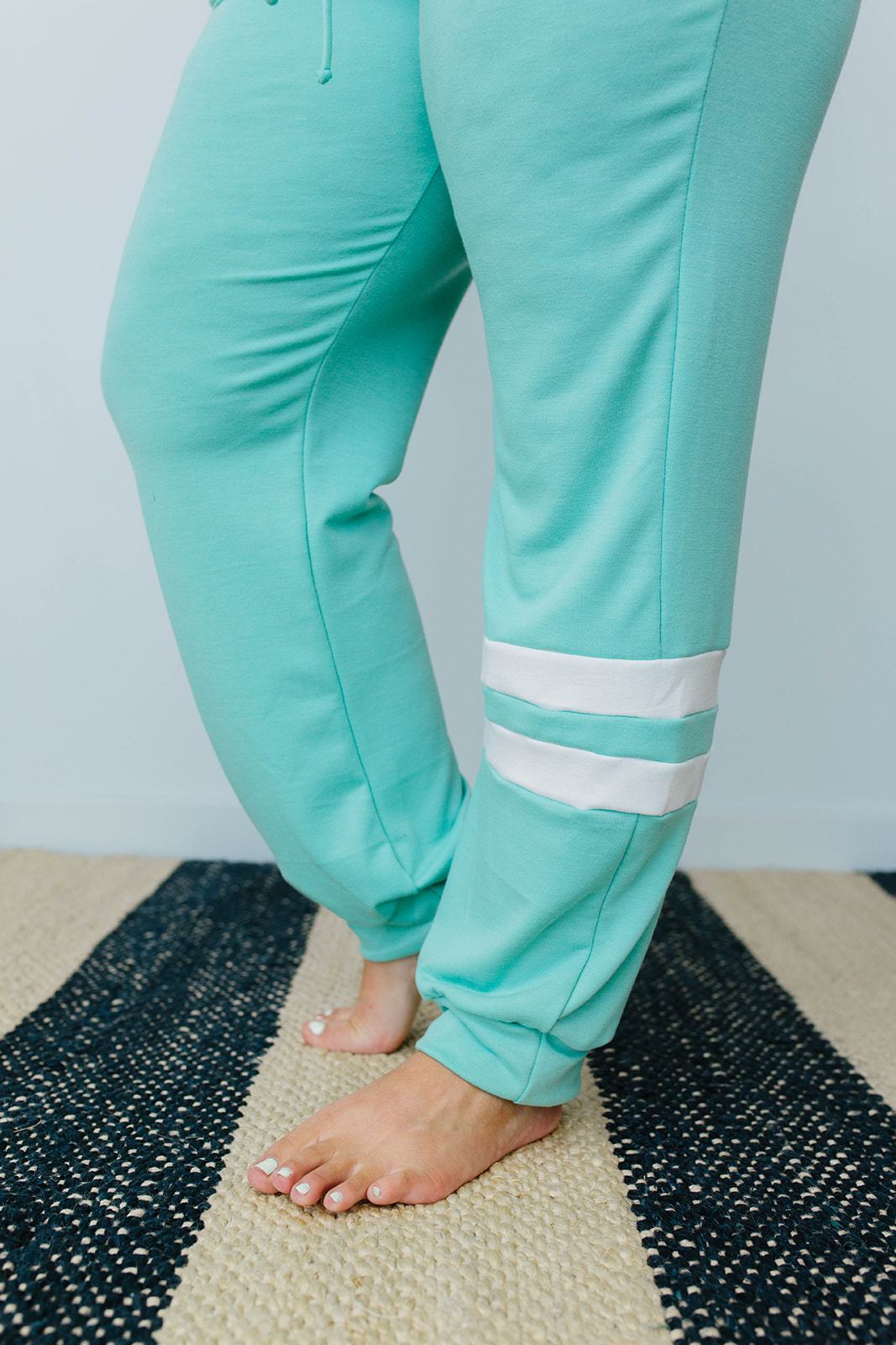 Good Sport Joggers In Aqua