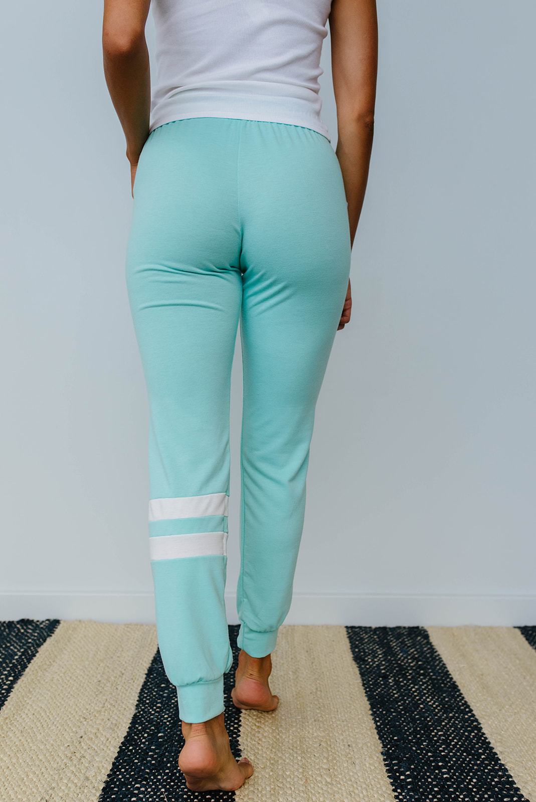 Good Sport Joggers In Aqua