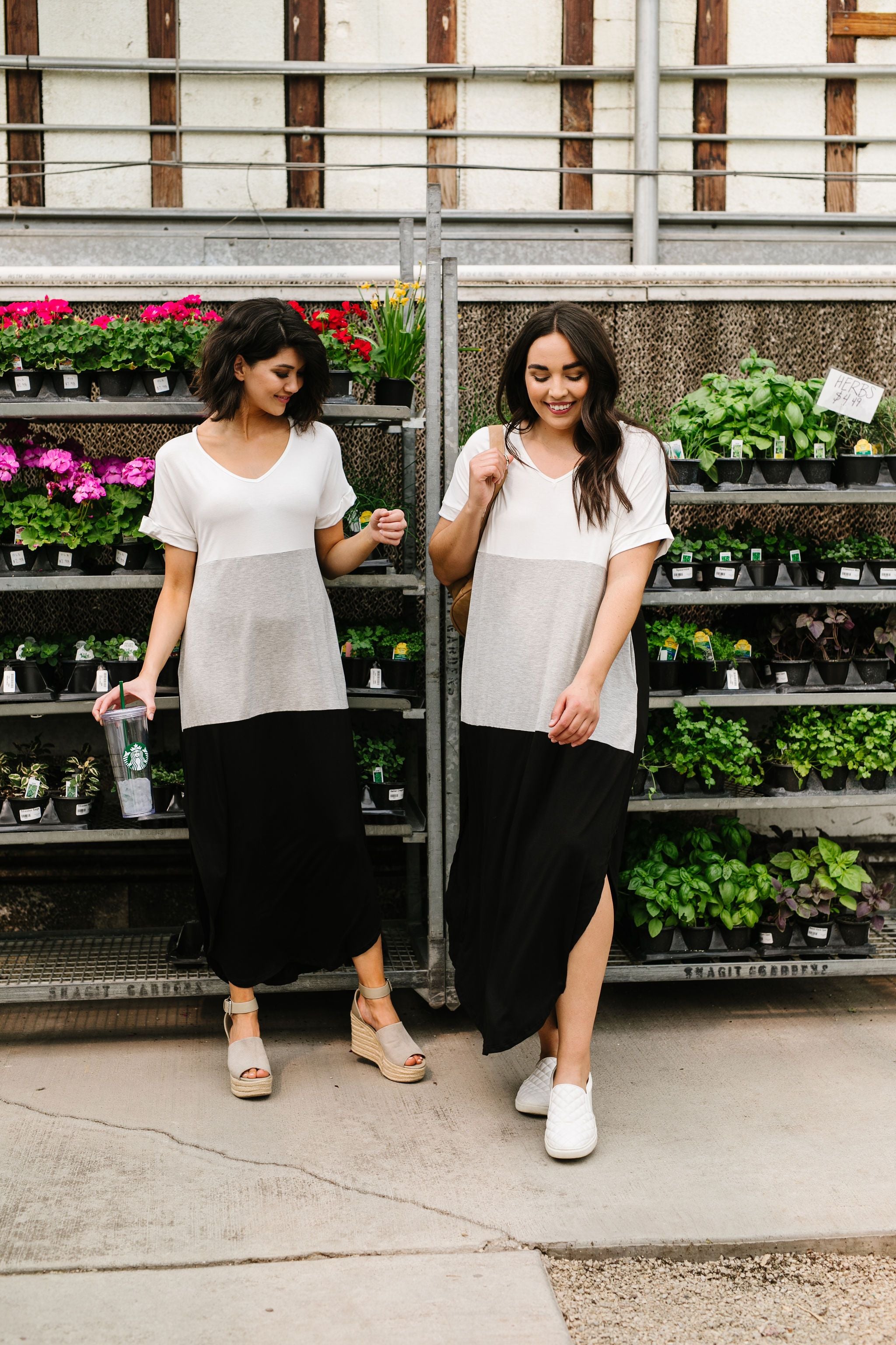 Gray Area Maxi Dress