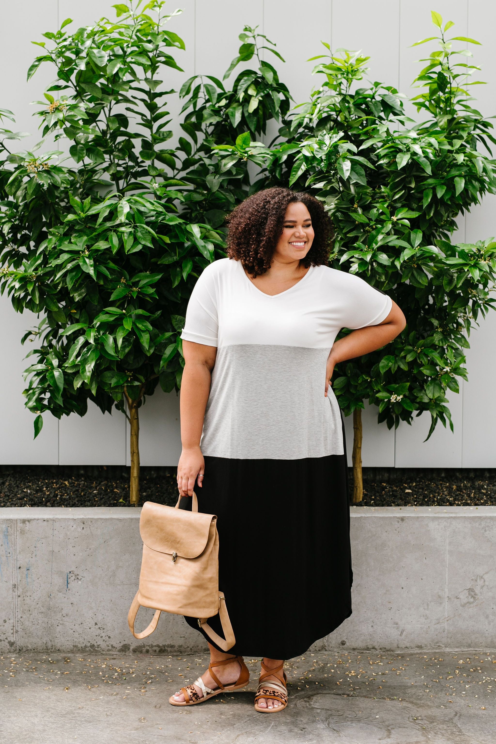 Gray Area Maxi Dress