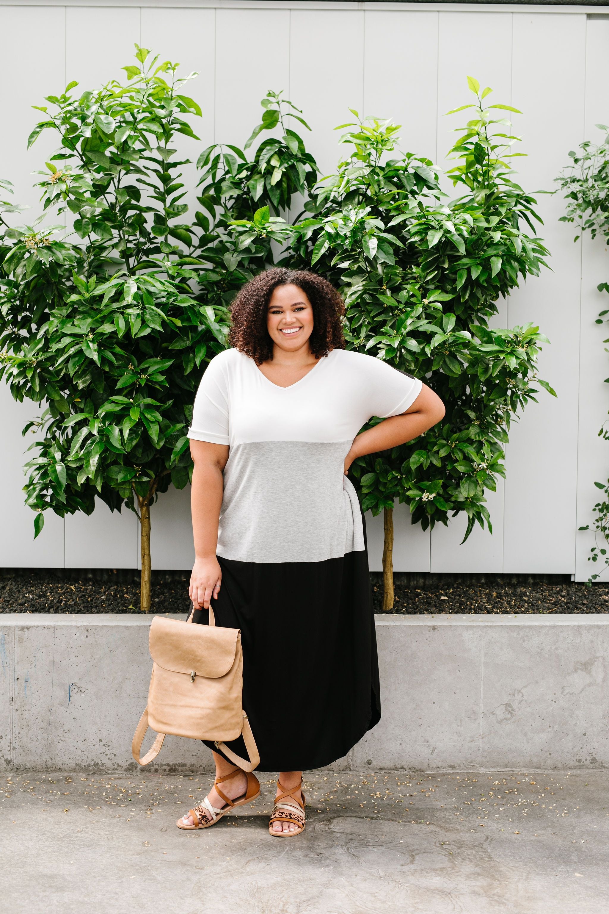 Gray Area Maxi Dress