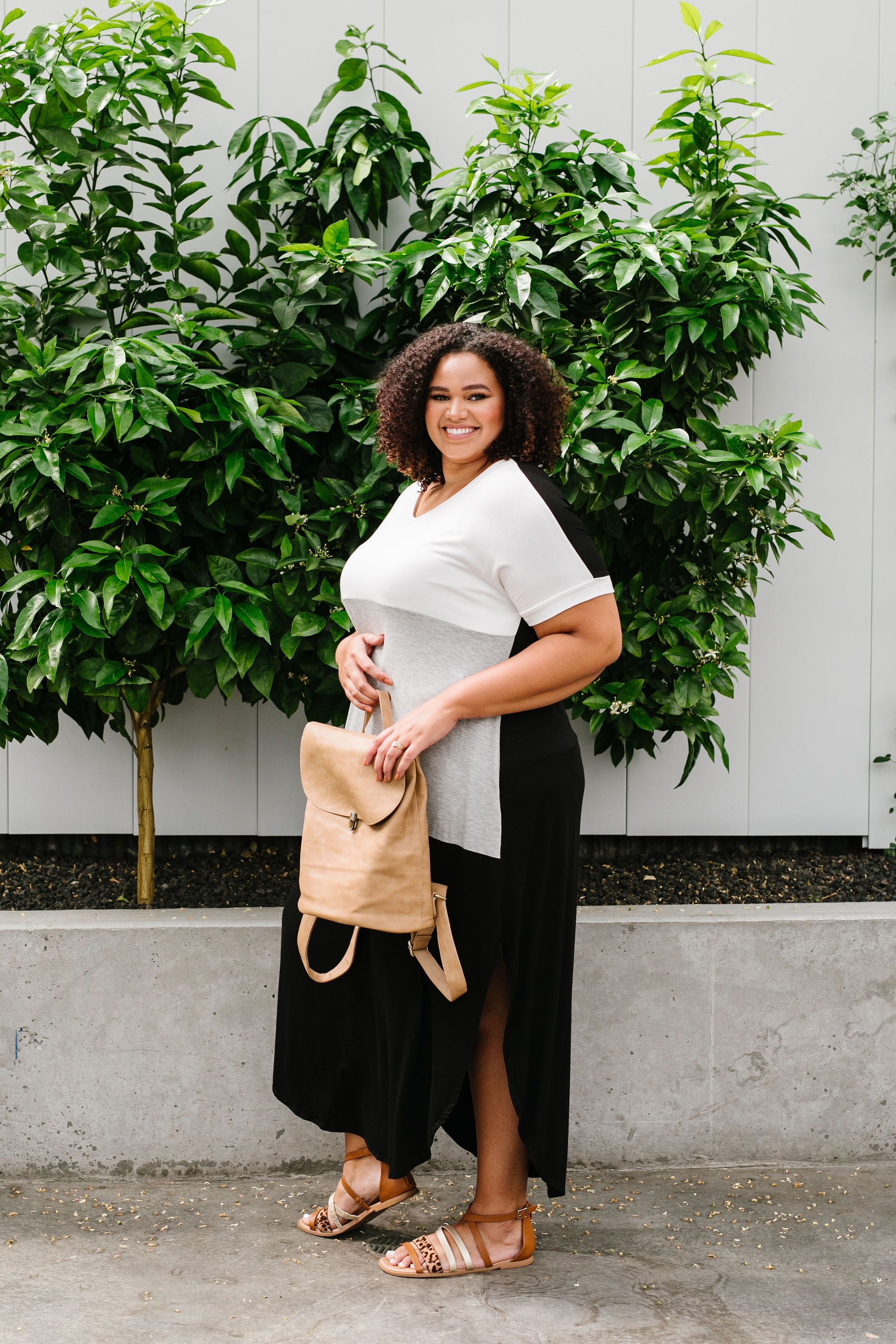 Gray Area Maxi Dress