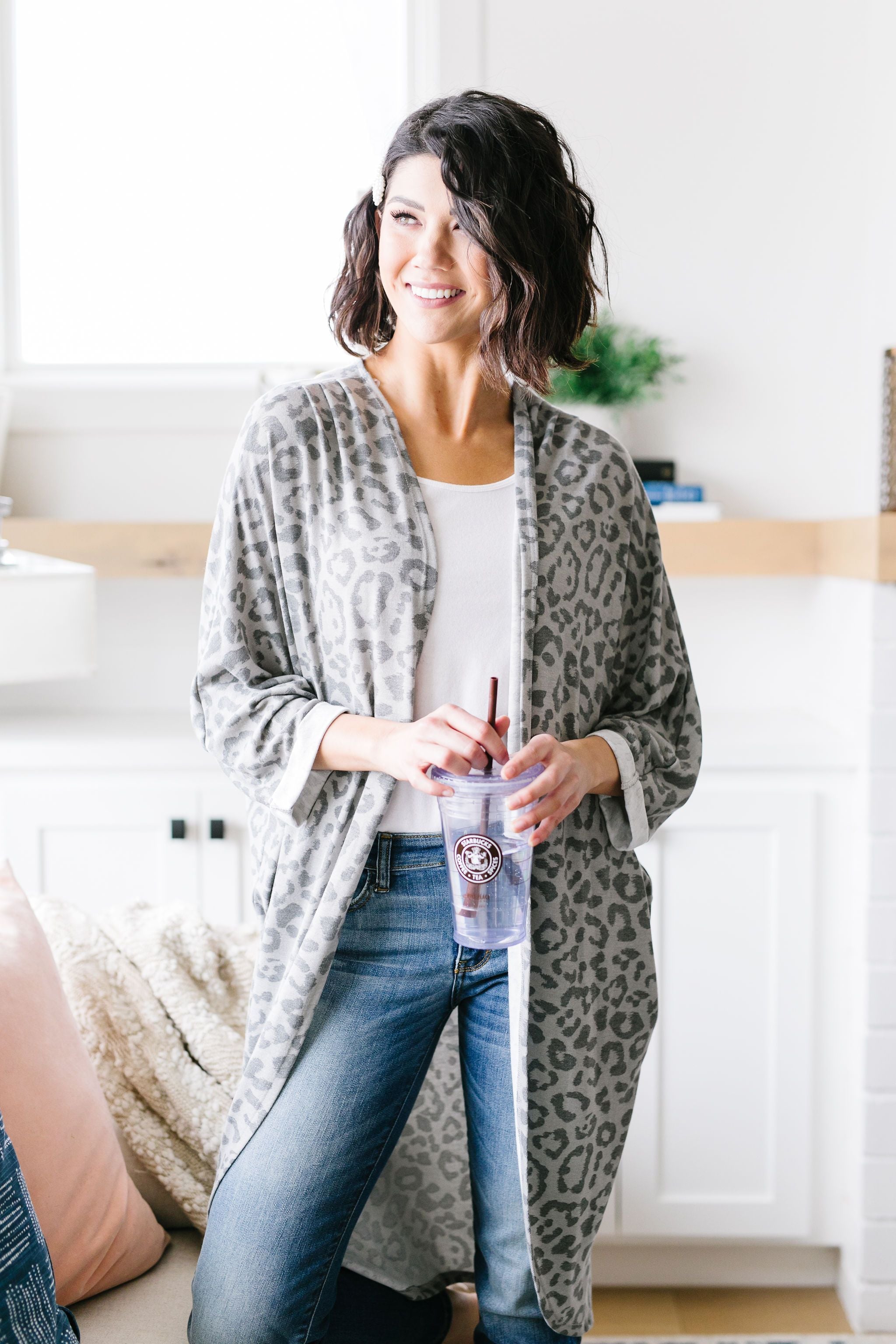 Gray On Gray Lepo Cardi