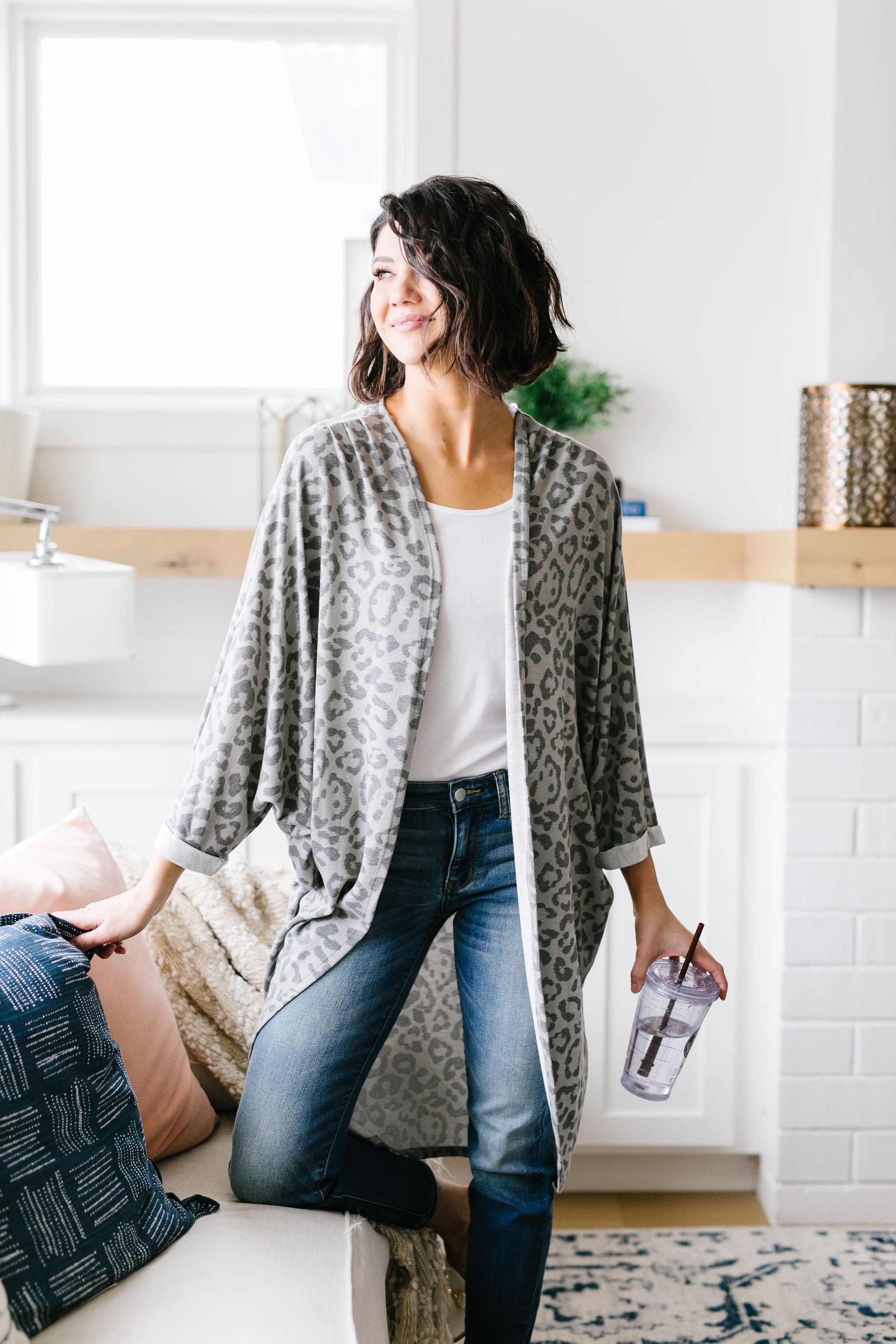 Gray On Gray Lepo Cardi