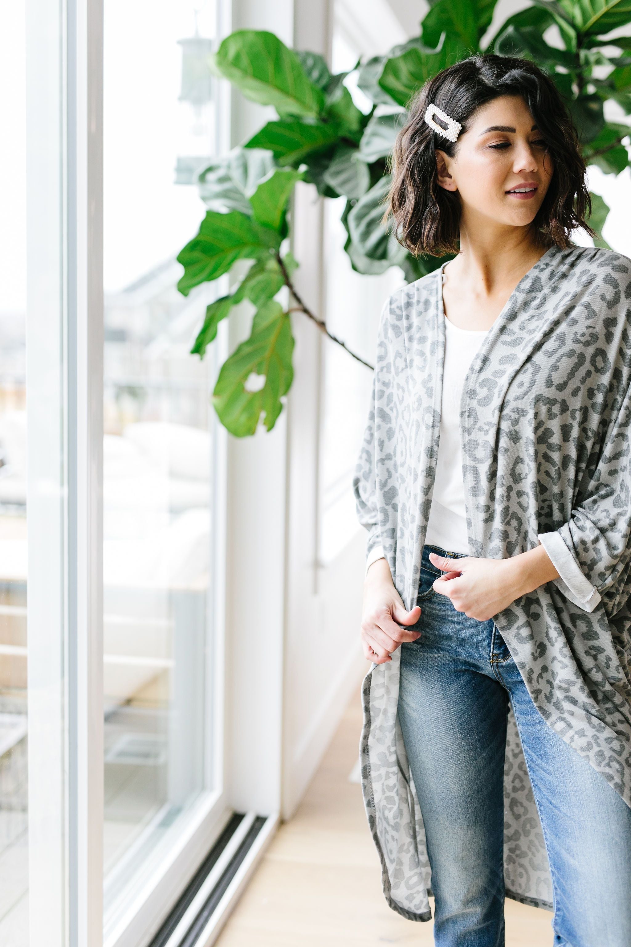 Gray On Gray Lepo Cardi