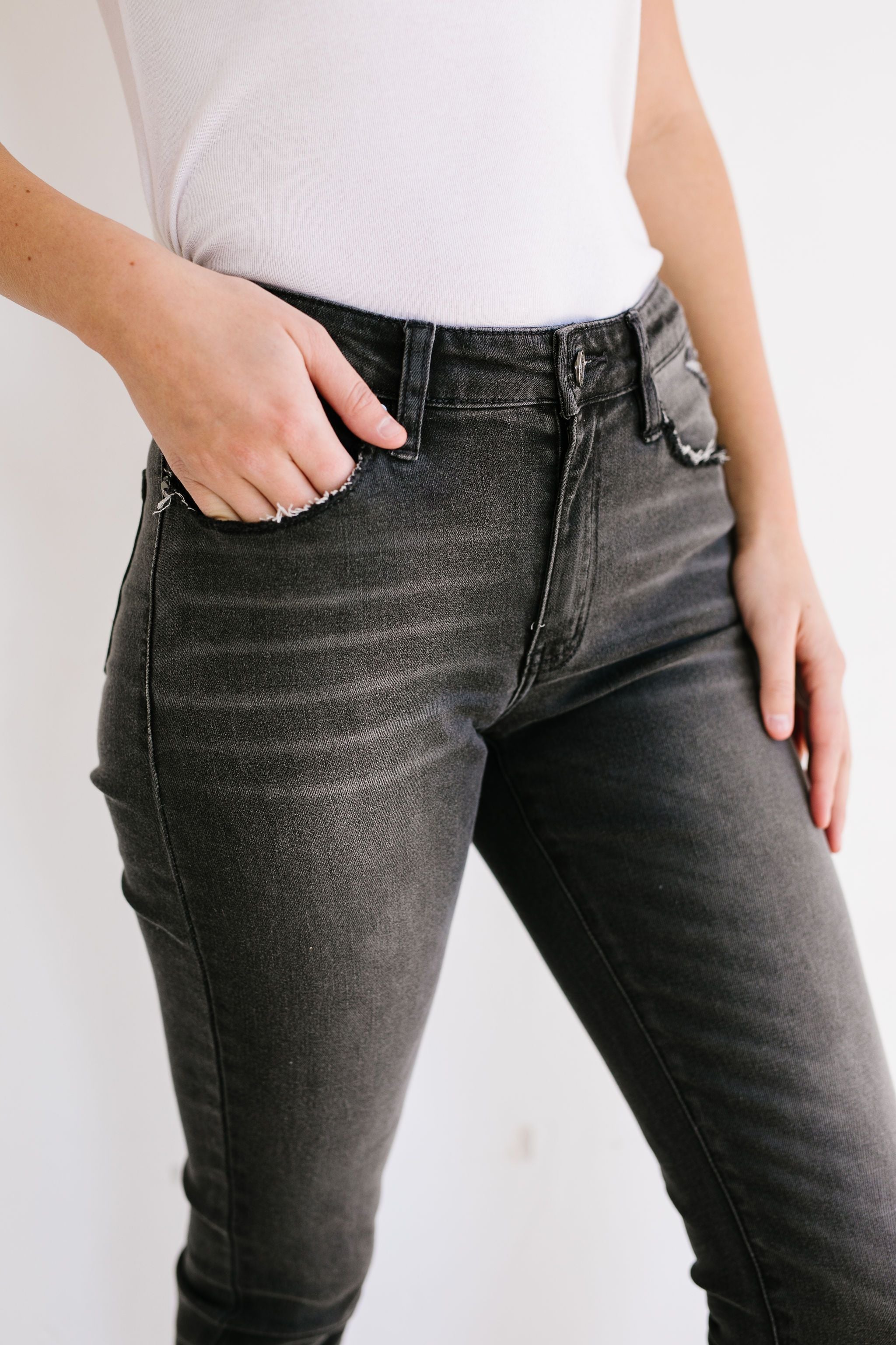 Gray Skies Mid-Rise Jeans