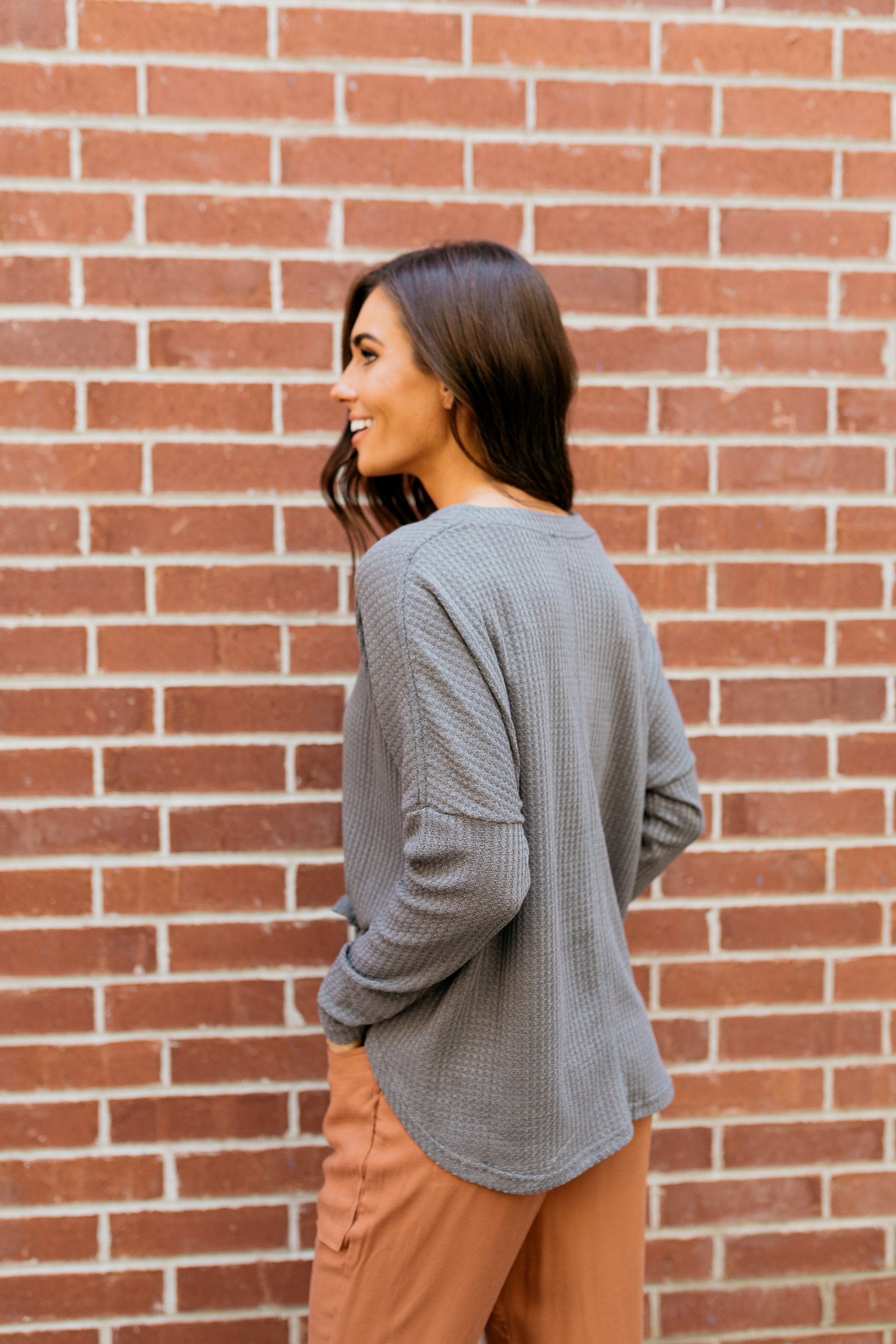 Harvest Buttondown In Charcoal