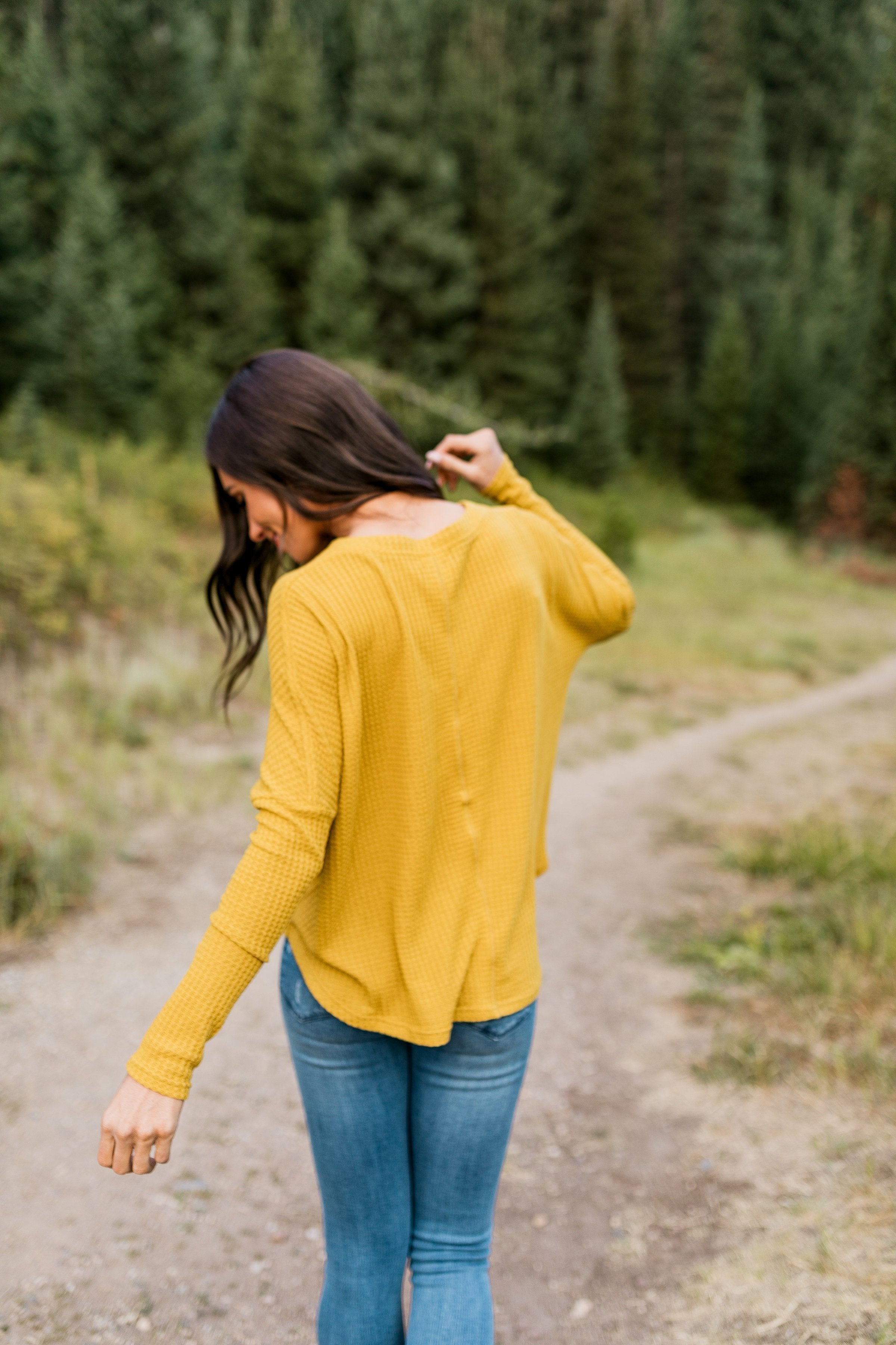 Harvest Gold Buttondown In Mustard