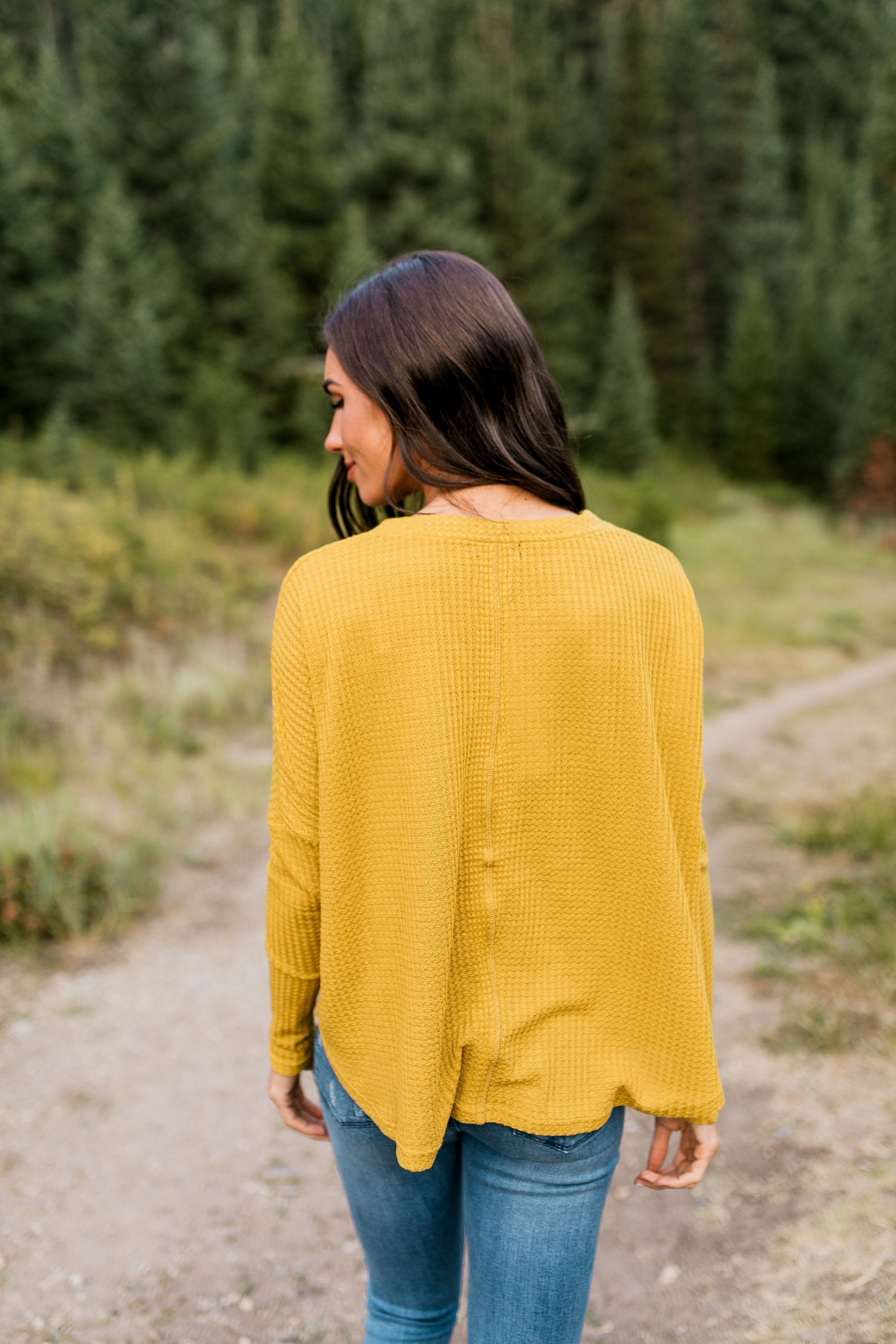 Harvest Gold Buttondown In Mustard