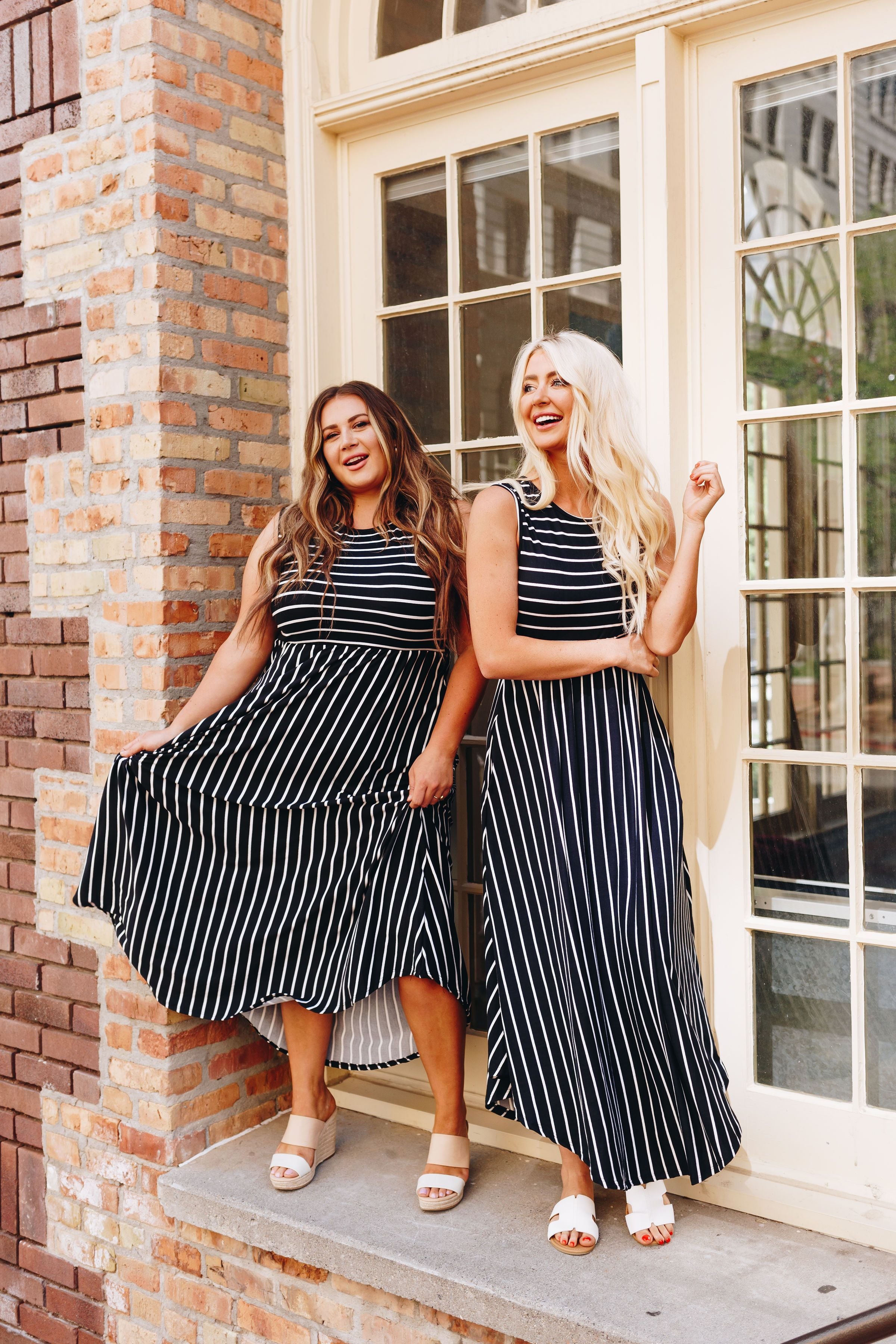 Have It Both Ways Striped Dress