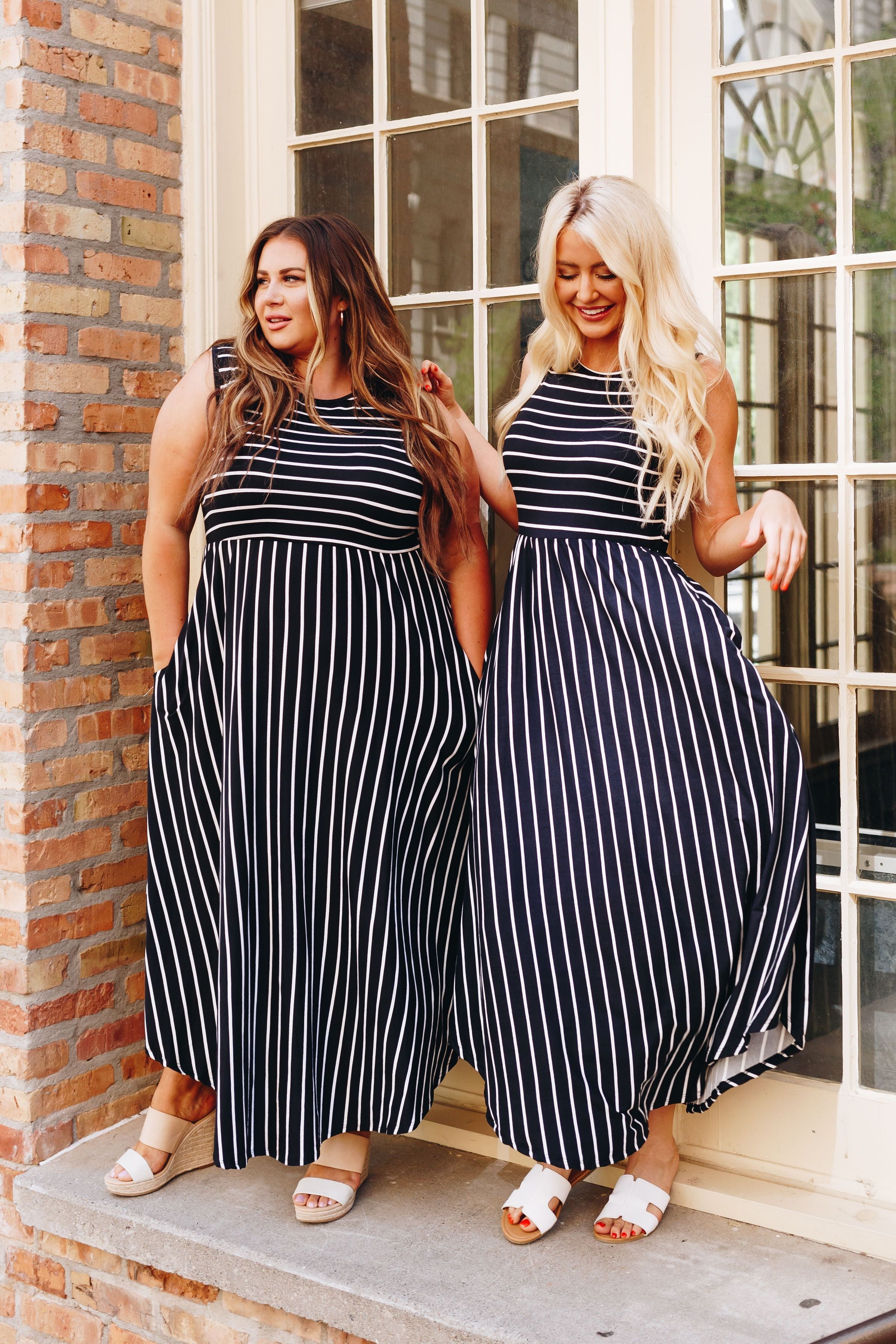 Have It Both Ways Striped Dress