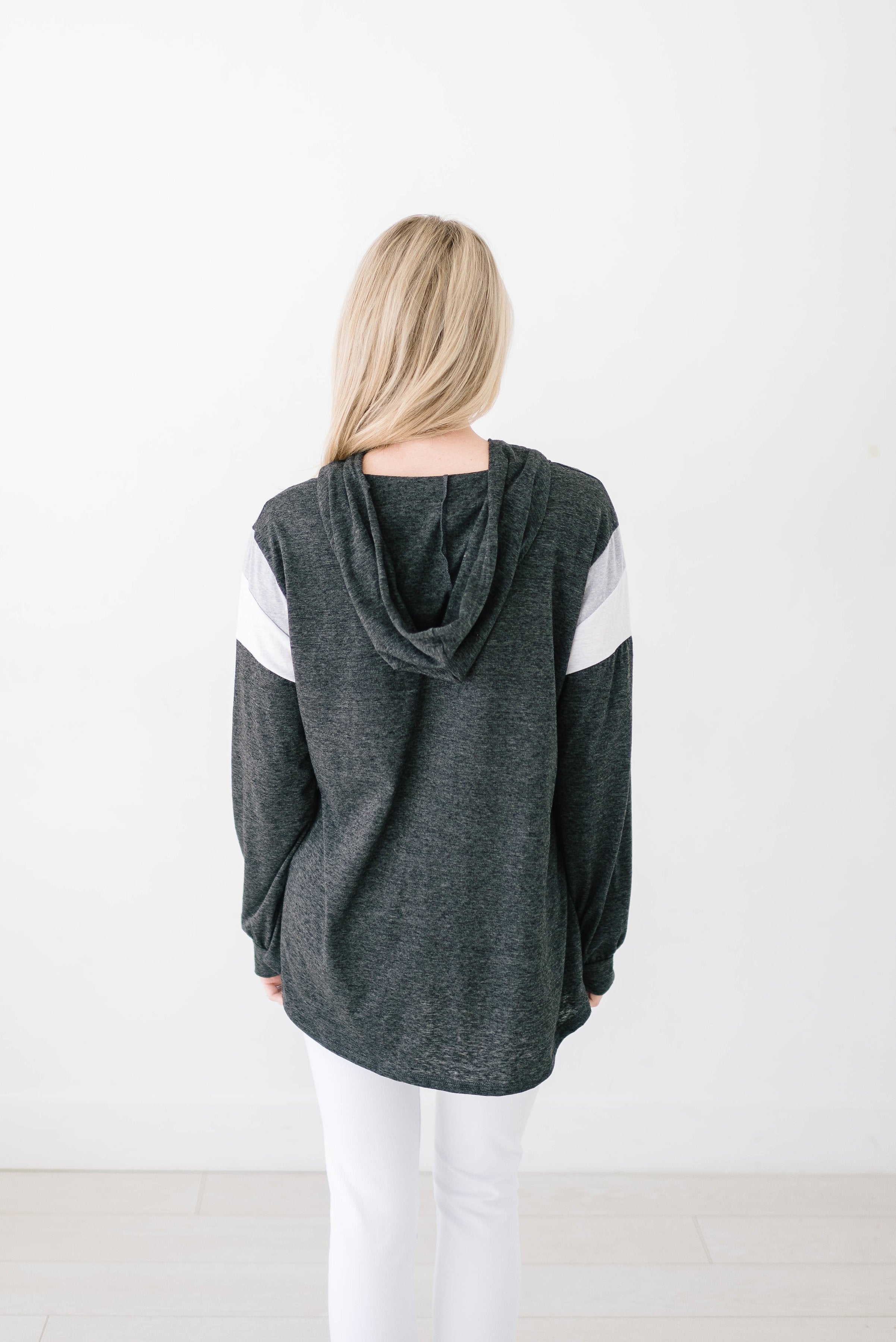 Heather Hoodie in Charcoal