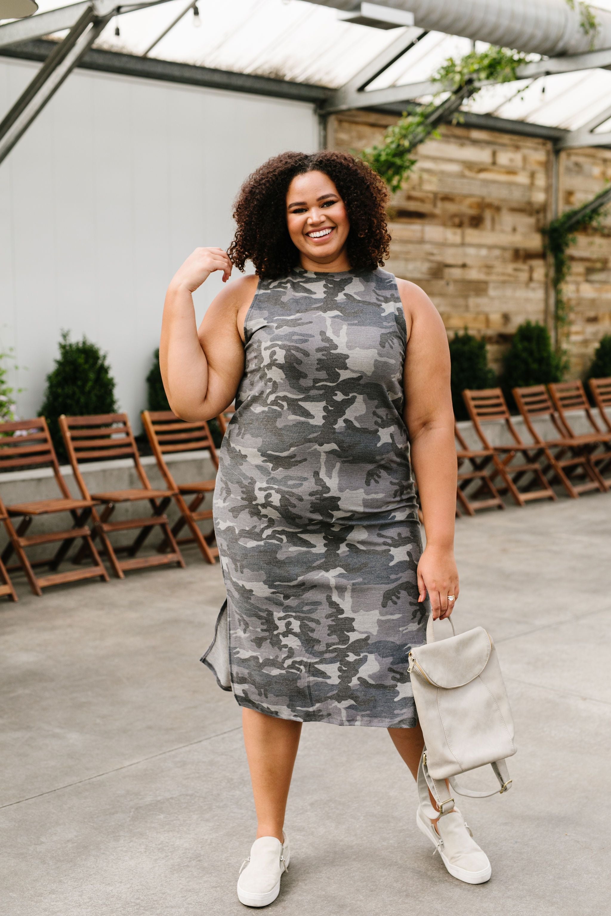 Hold Down The Fort Camouflage Dress