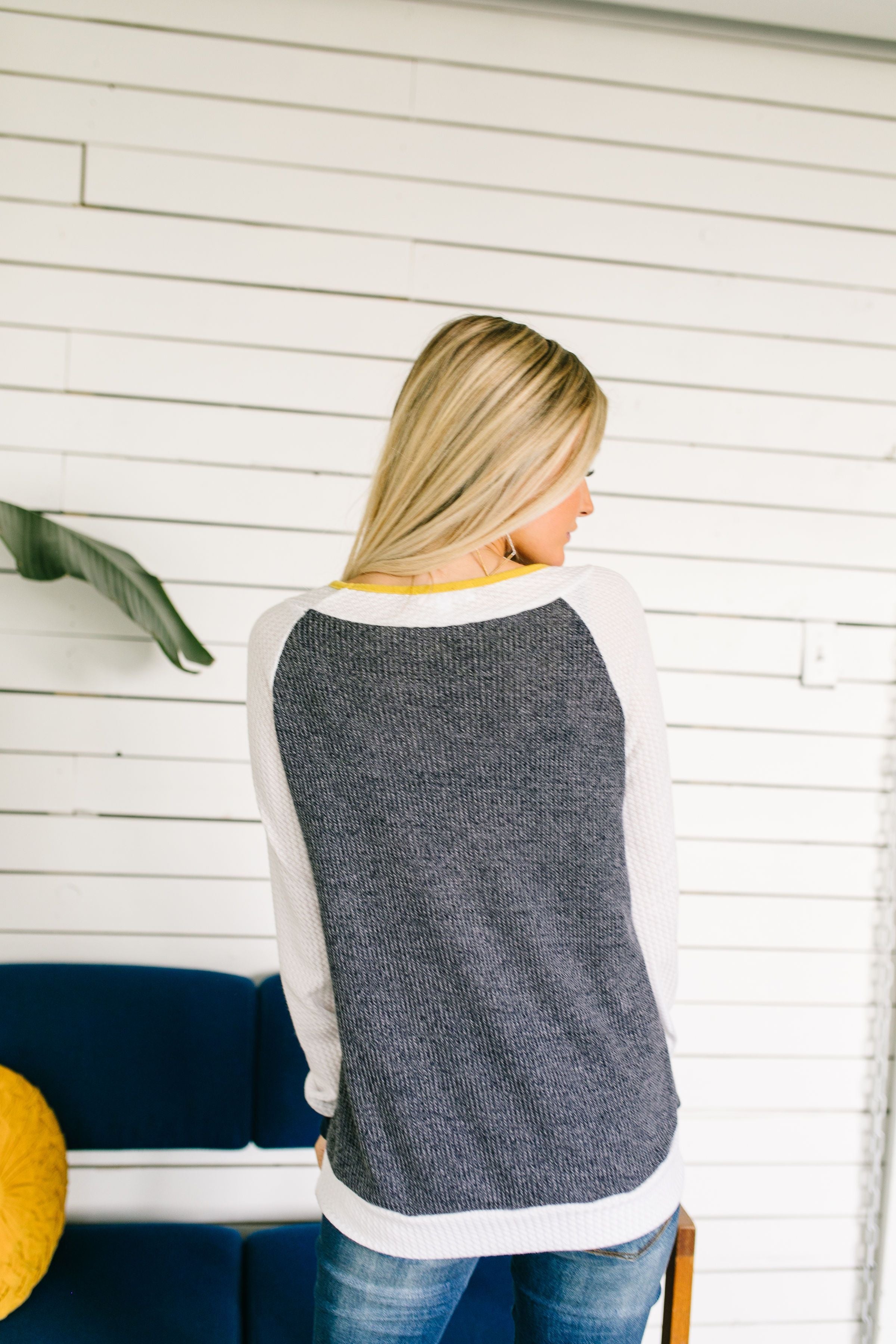 Hold The Syrup Waffle Knit Raglan Tee