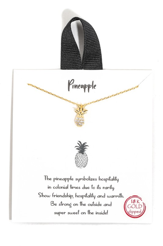 Dole Out the Charm Pineapple Necklace