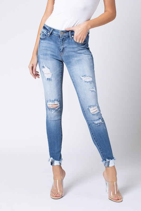 Cuff 'Em Destroyed Jeans - 1/28/2020