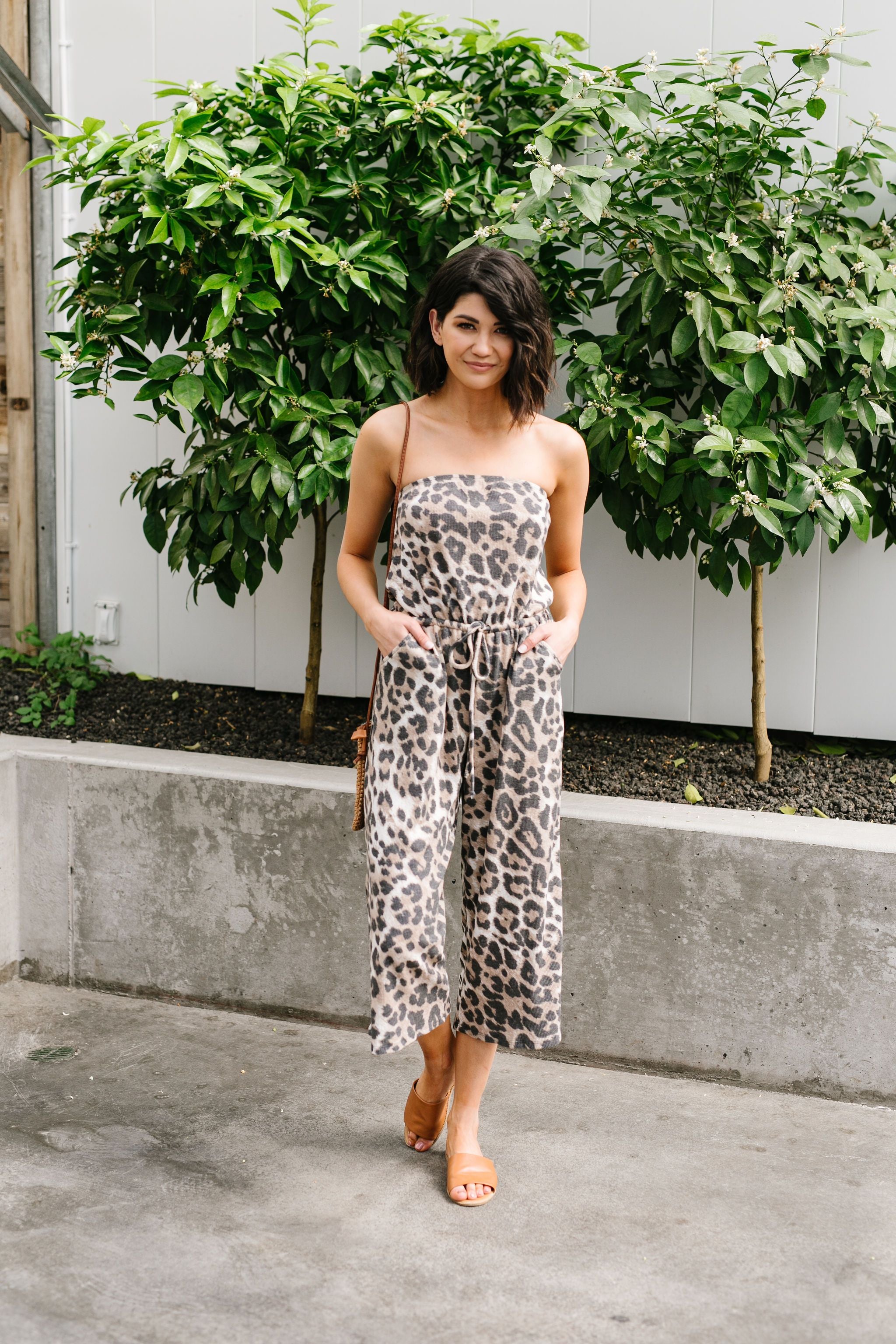 Jagged Little Cropped Jumpsuit