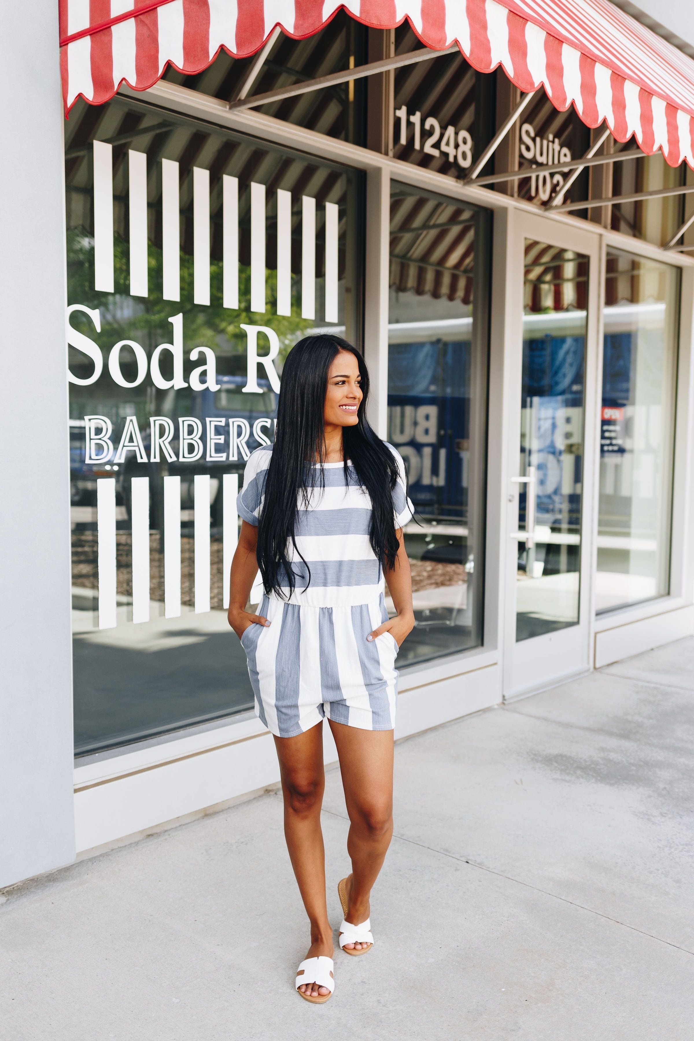 Jailbird Blues Romper