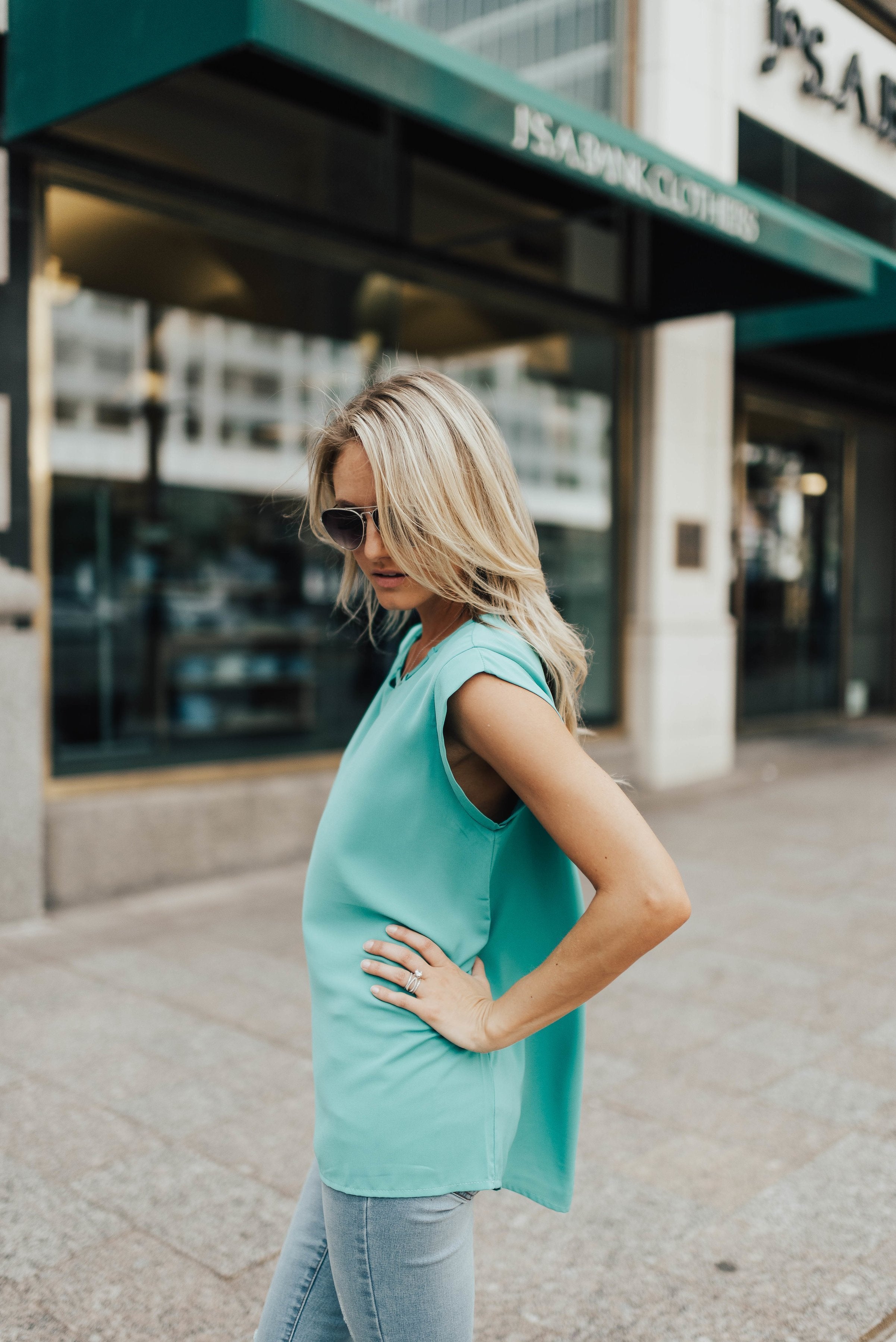 Jenna Blouse In Jade