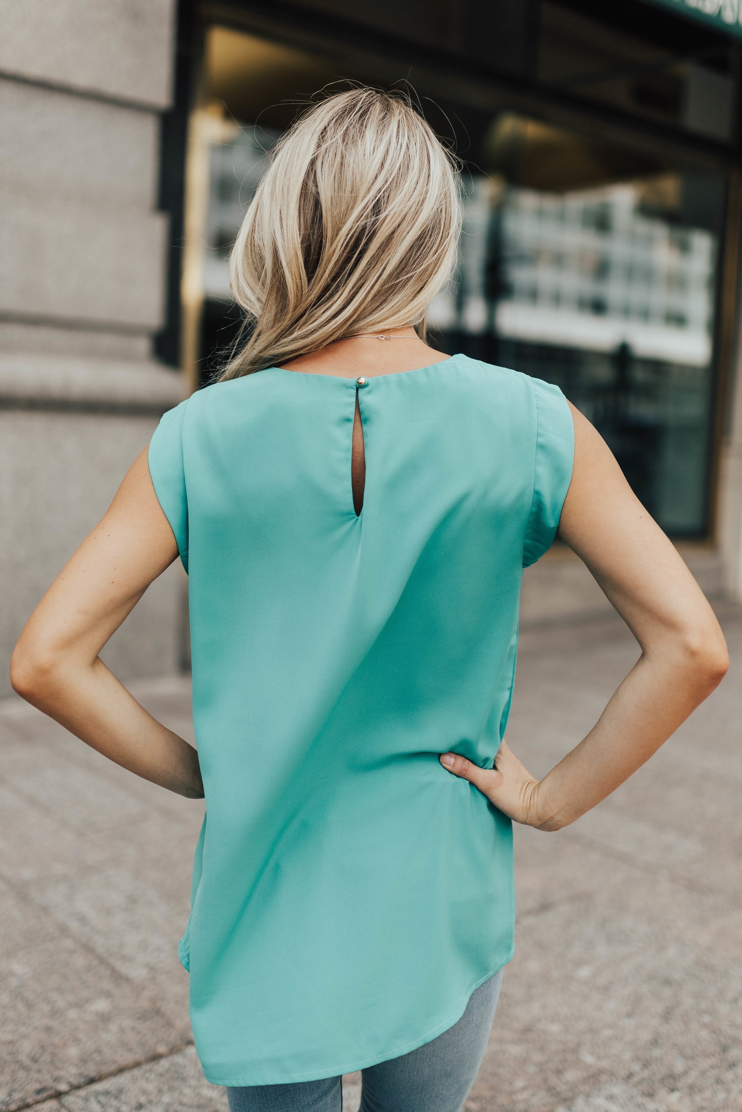 Jenna Blouse In Jade