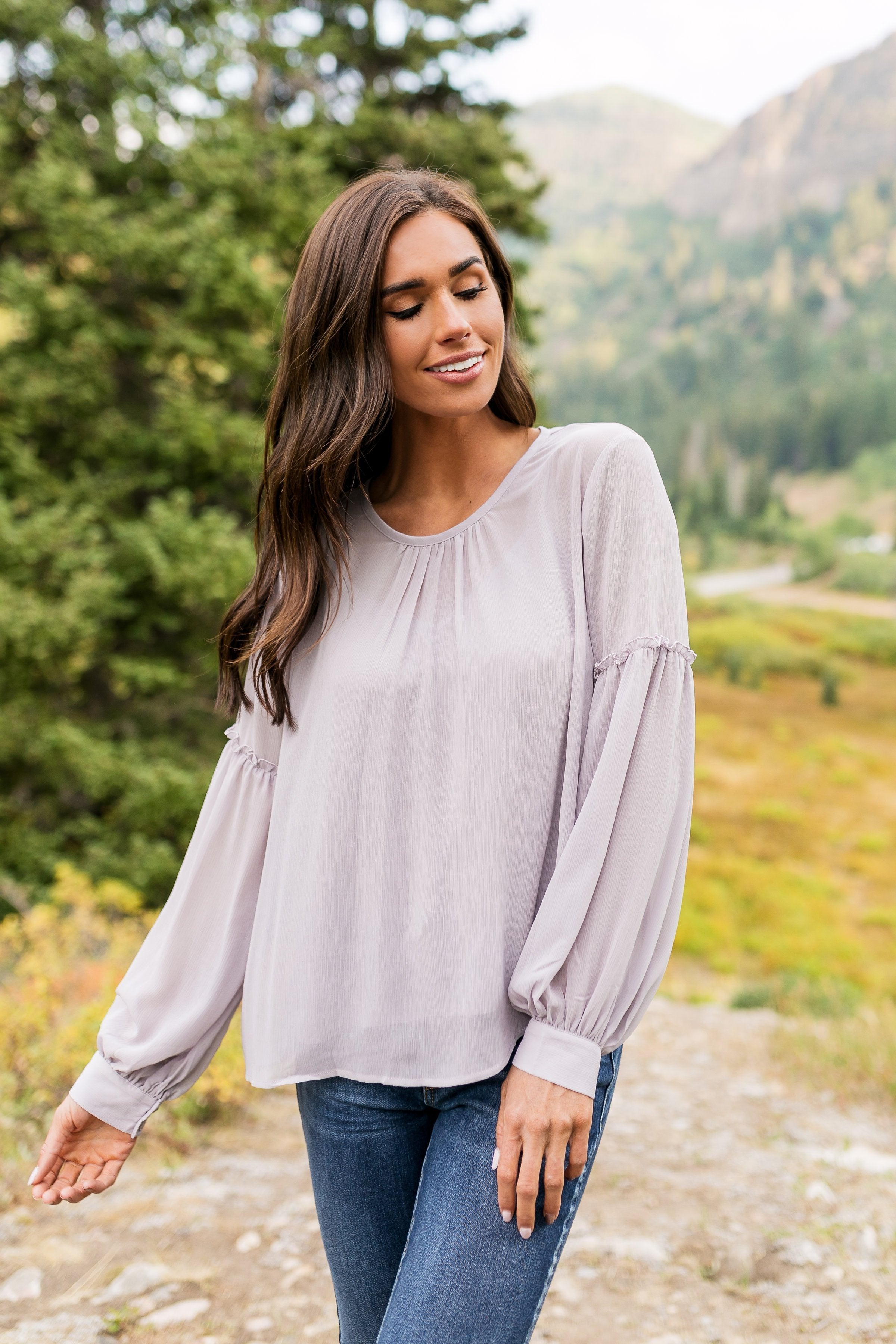 Julia Blouse In Light Lavender