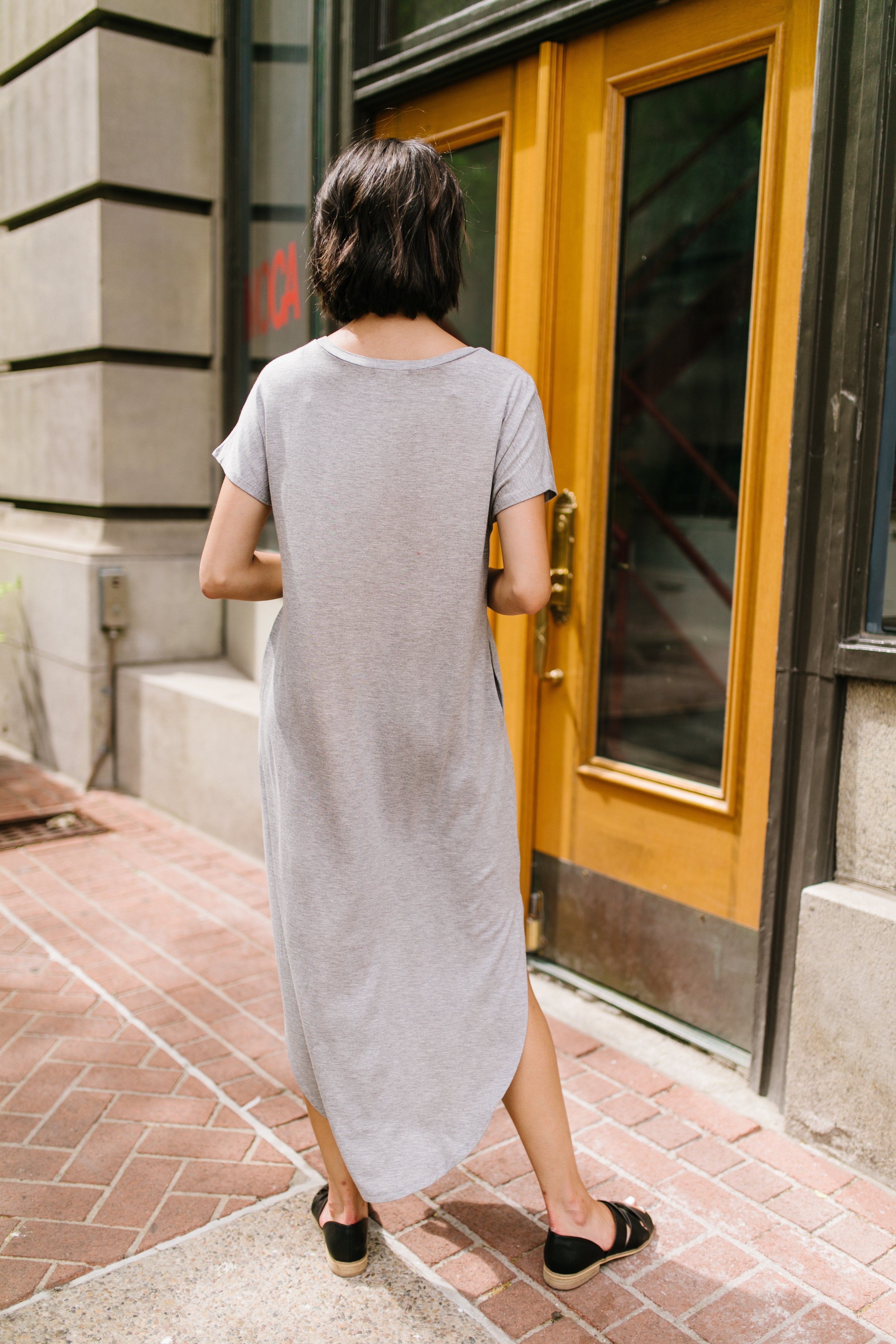 Keep Your Cool Dress In Heather Gray