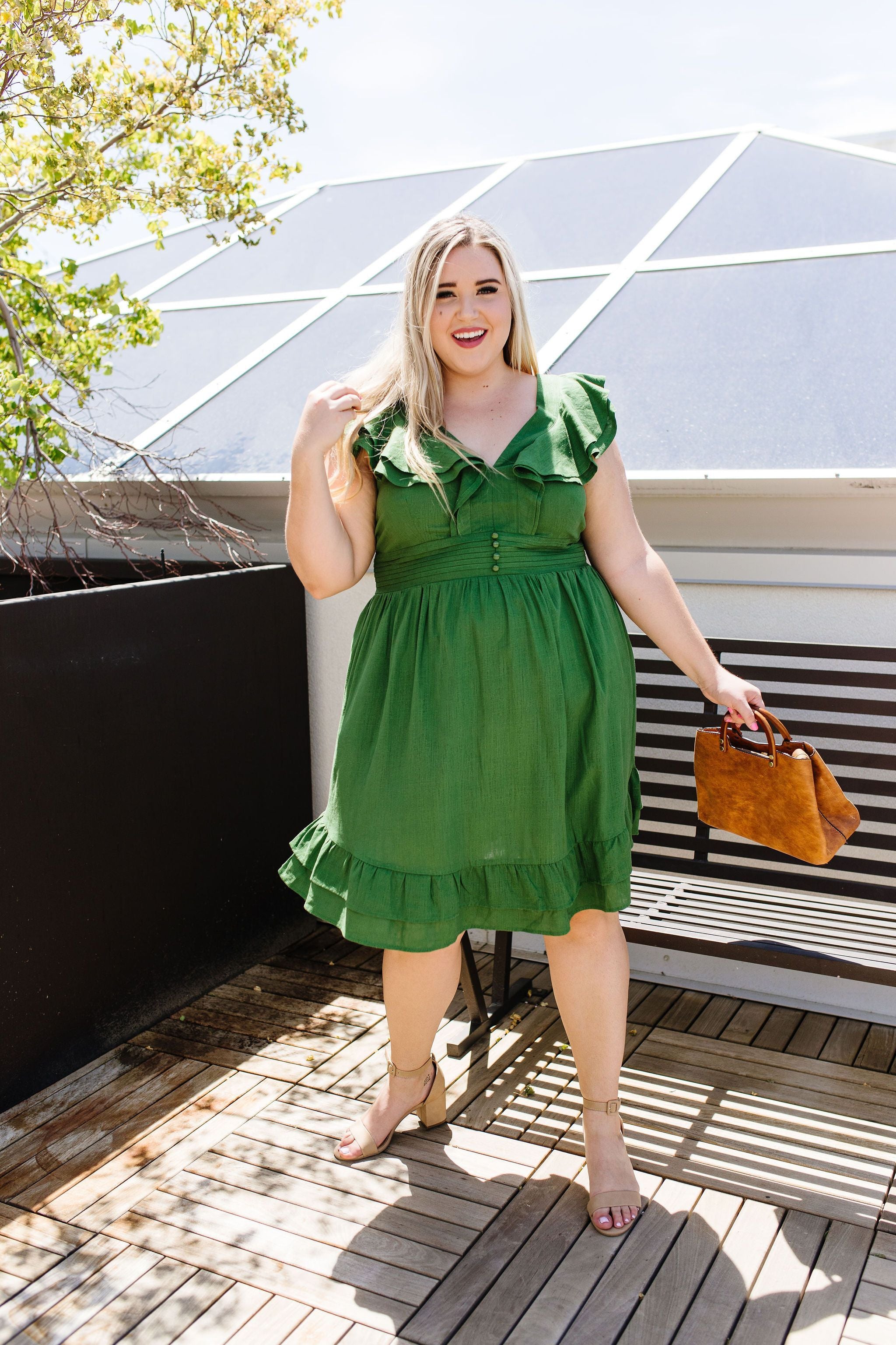 Kiwi Ruffles Dress