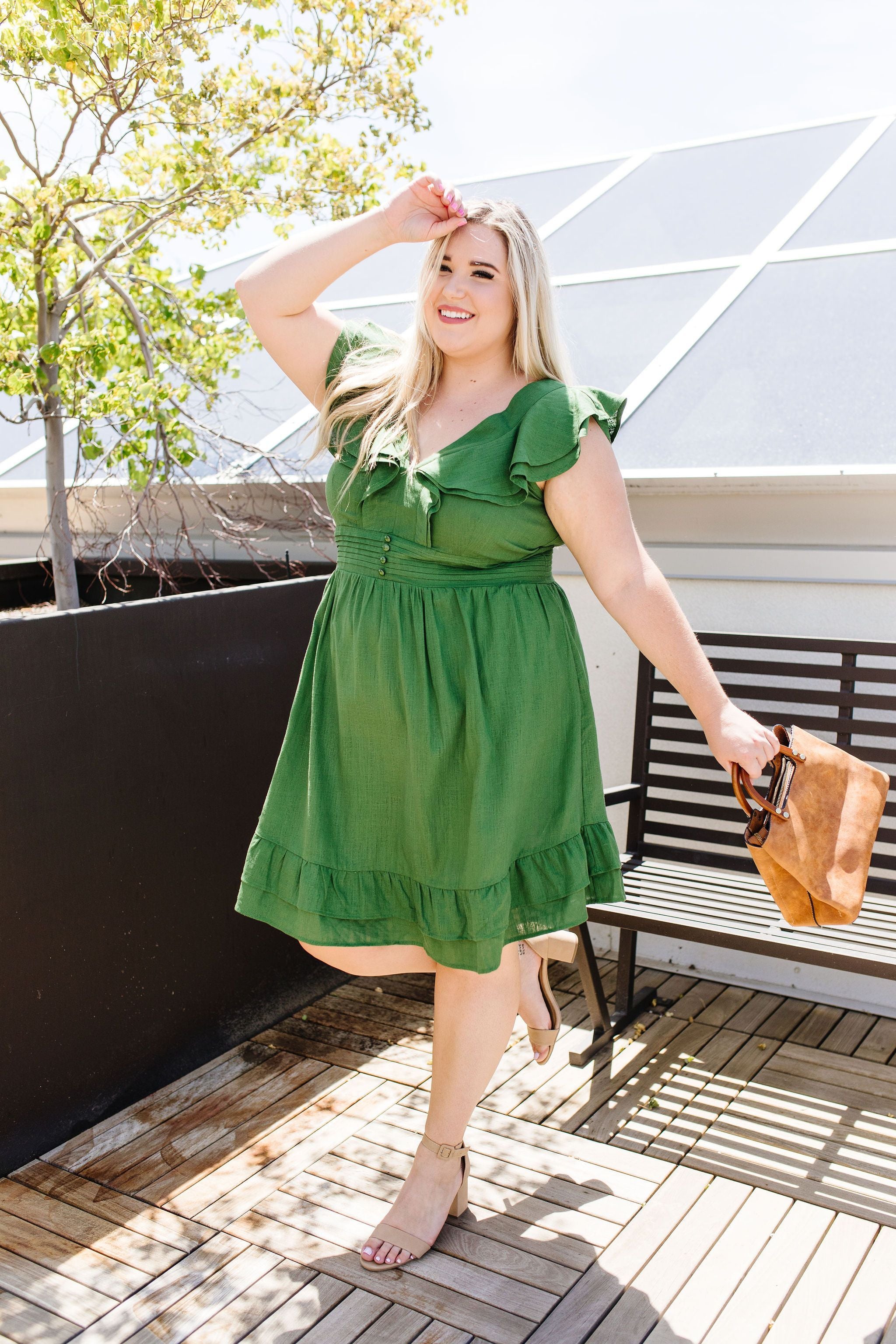 Kiwi Ruffles Dress