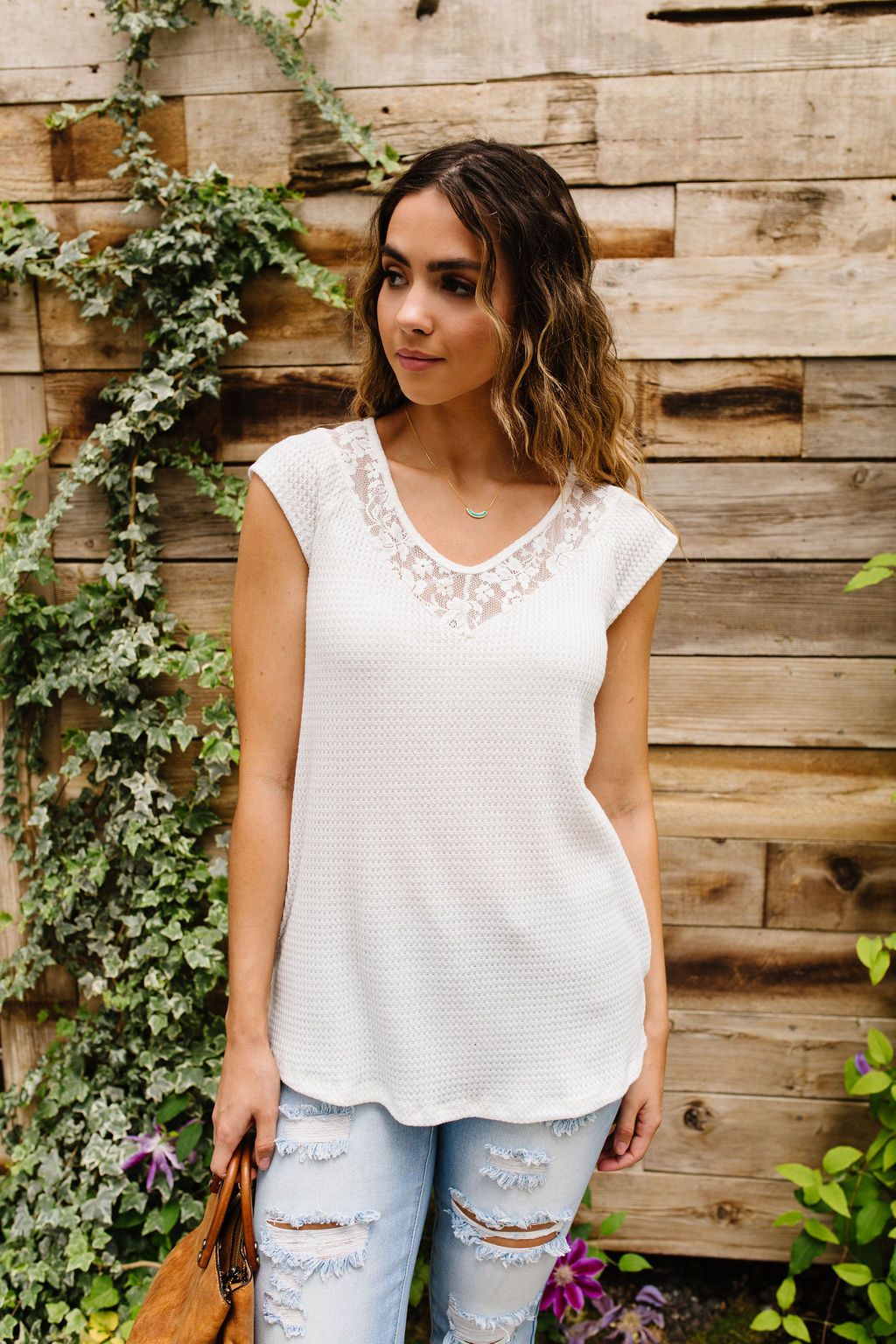 Lace & Grace Top In Off-White