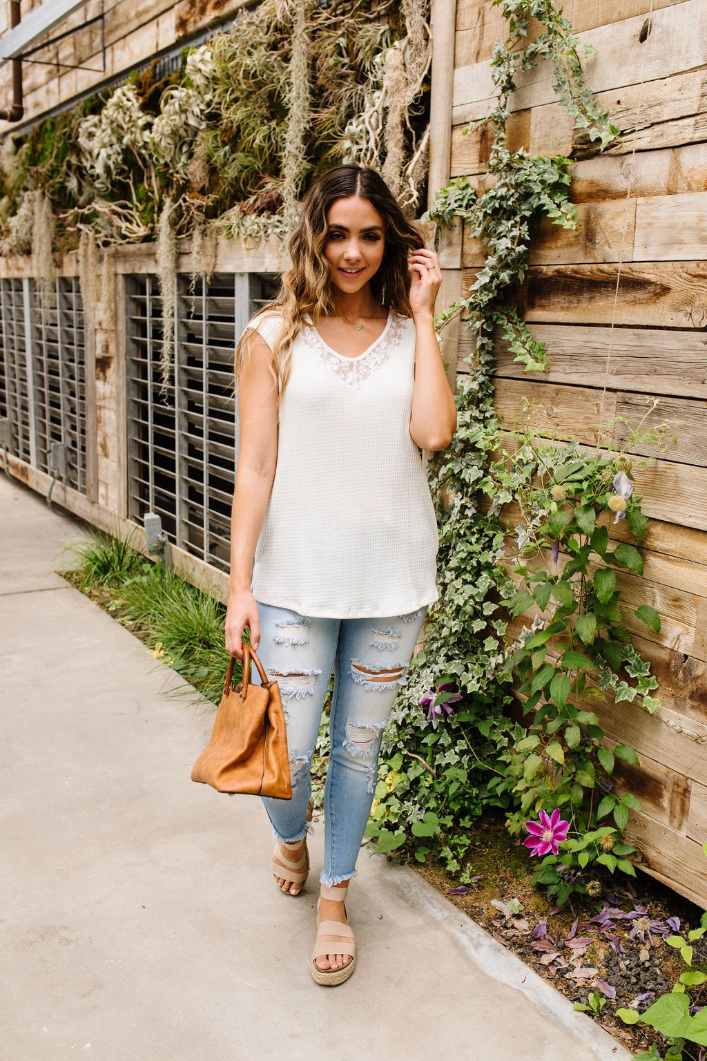 Lace & Grace Top In Off-White