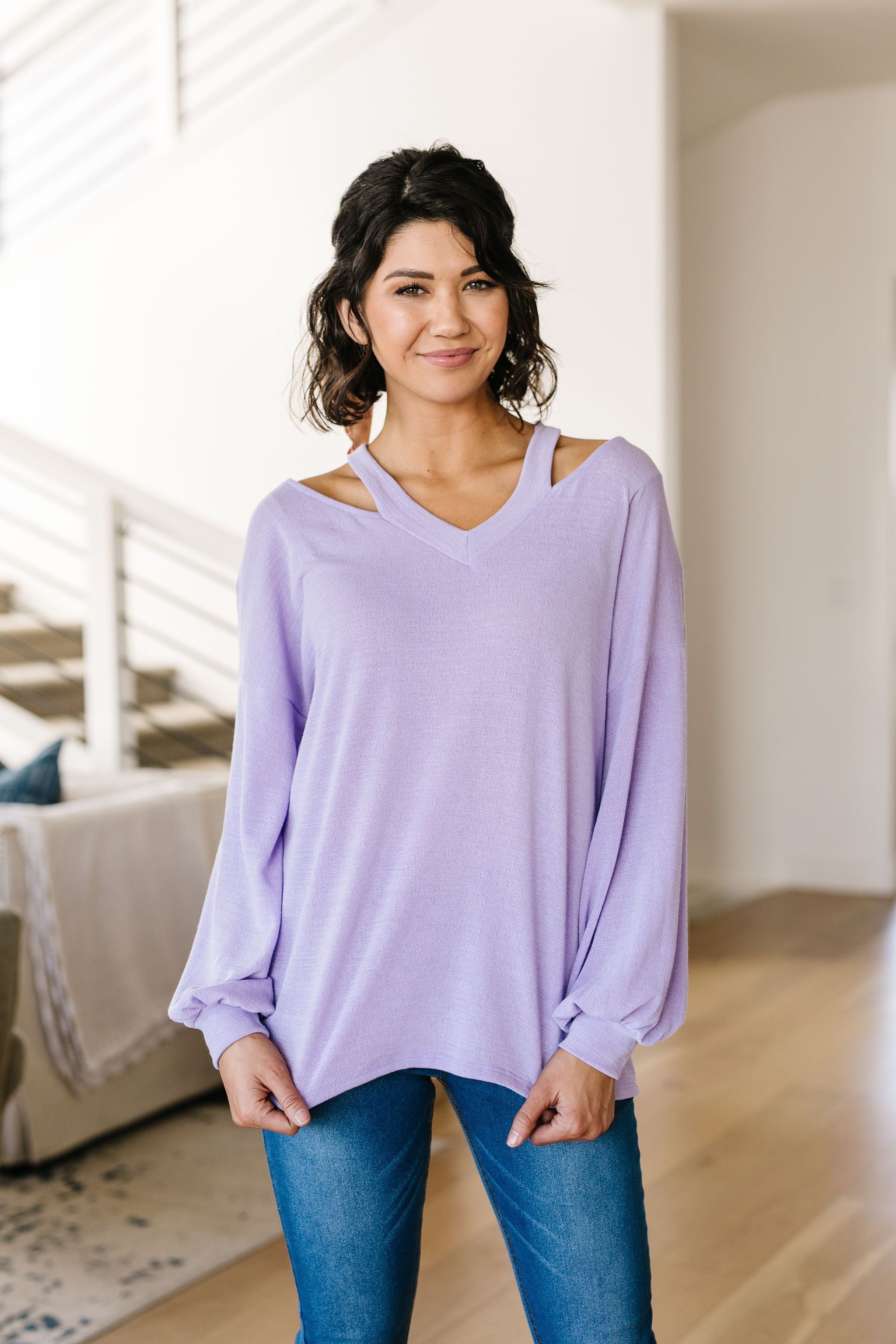 Lavender Neckin' Top