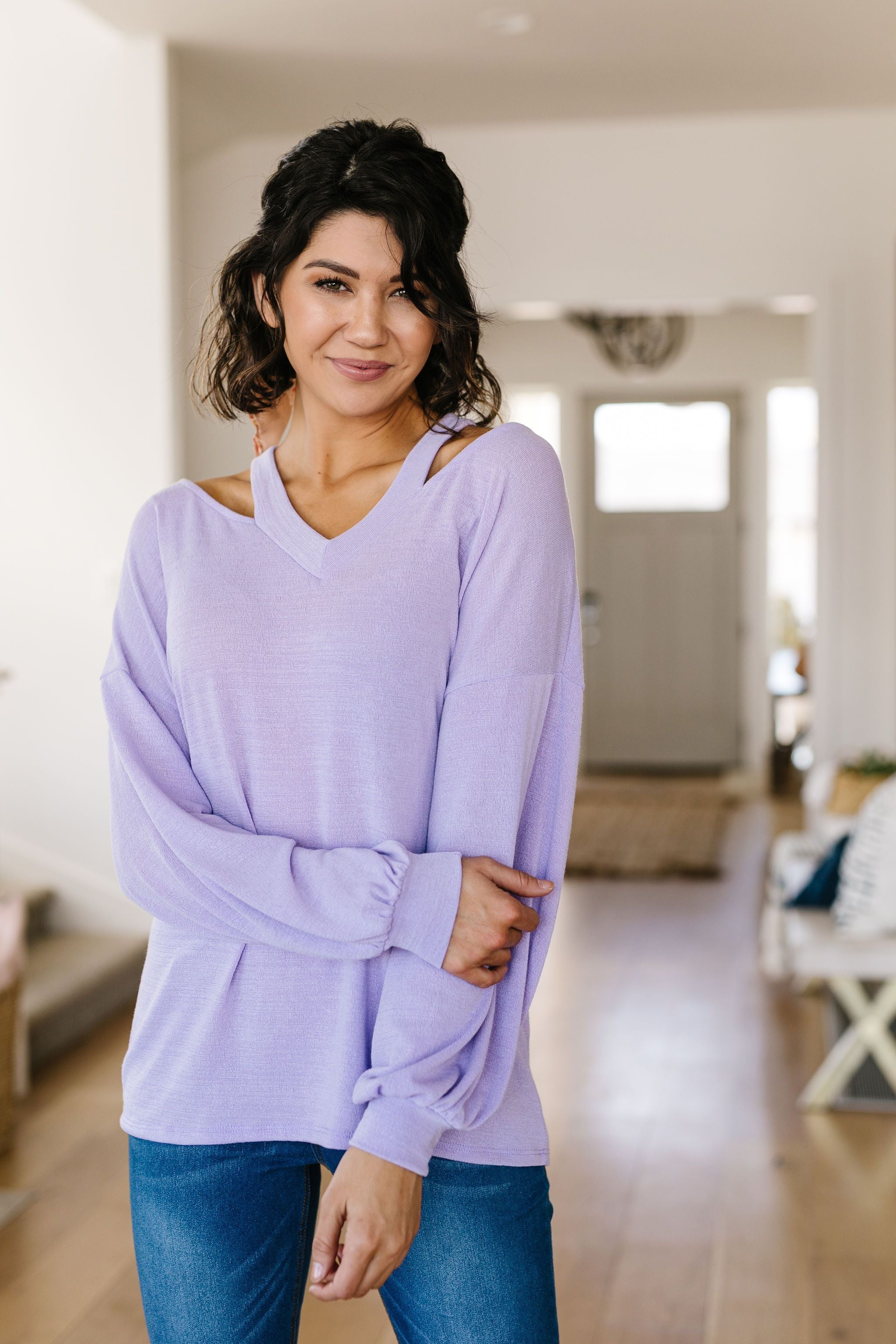 Lavender Neckin' Top