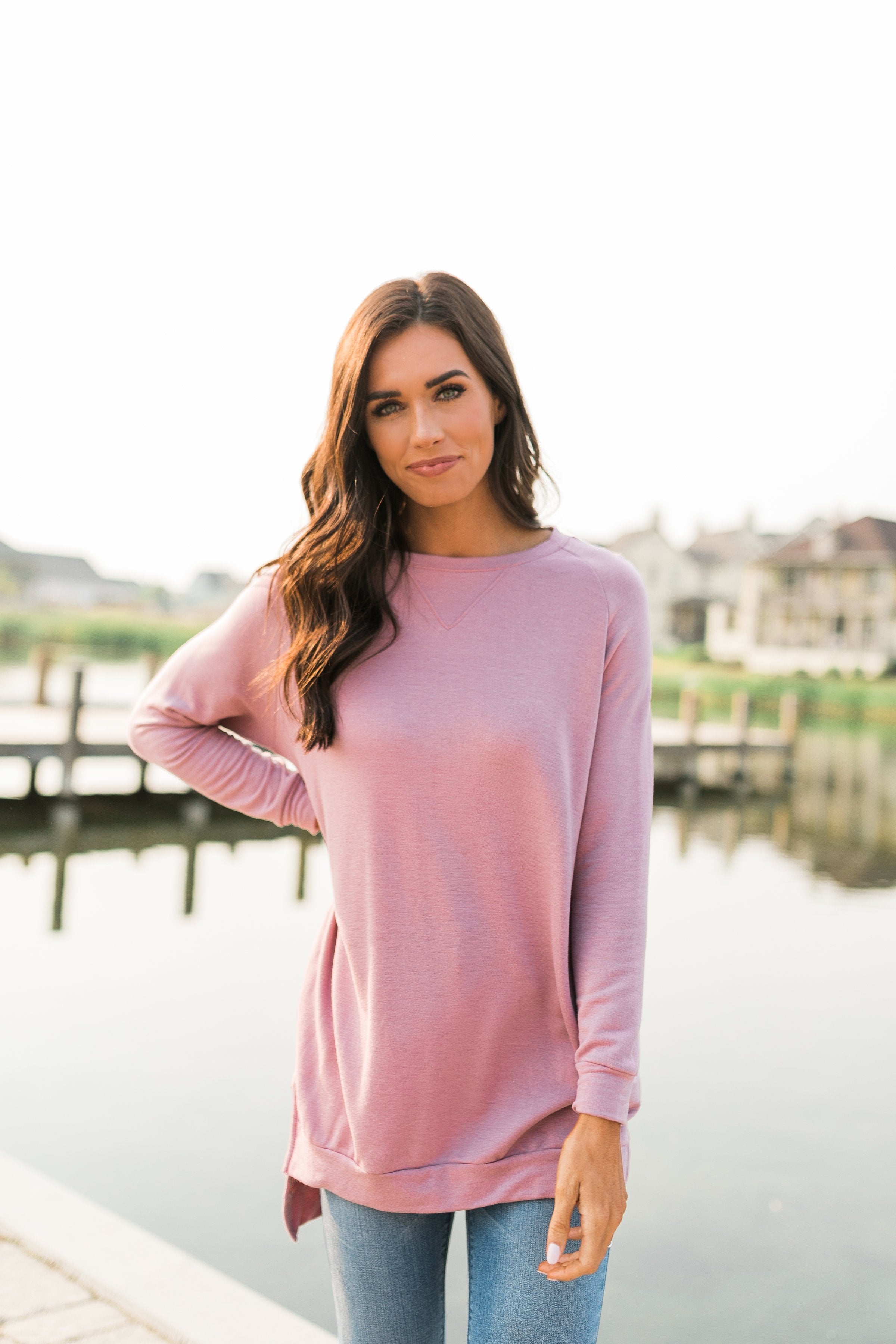 Lazy Day Tunic In Pink