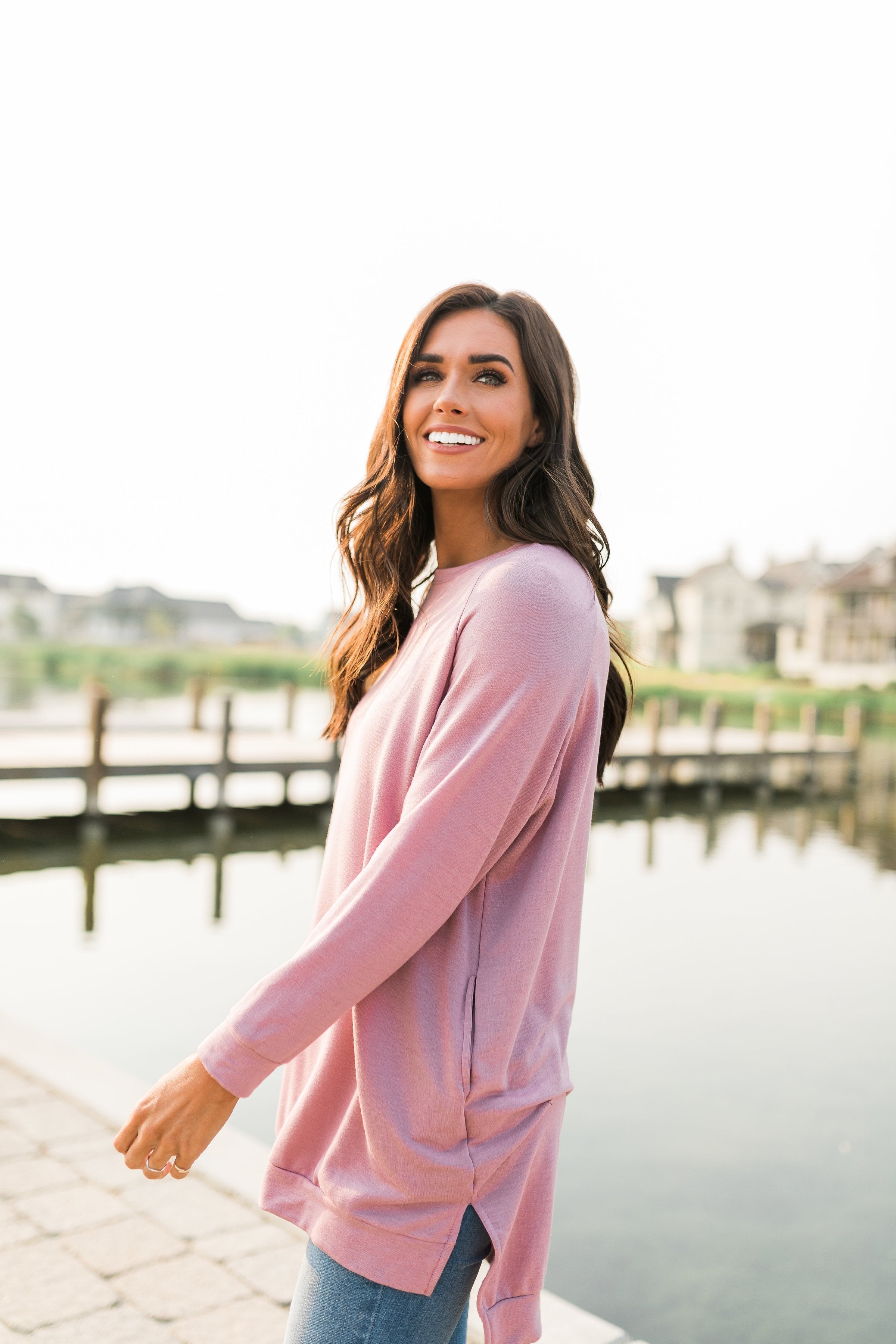 Lazy Day Tunic In Pink