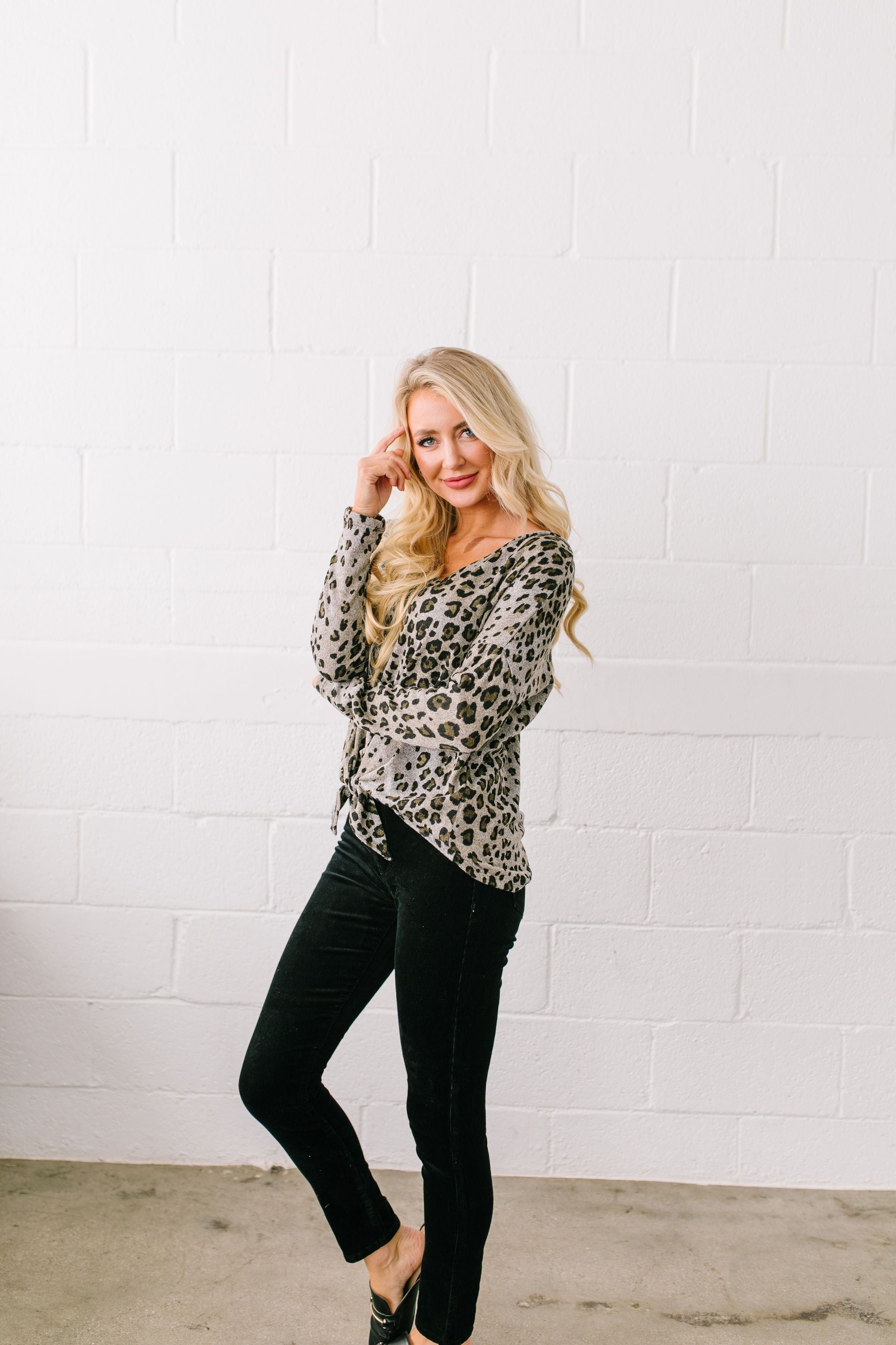 Leapin' Leopard Top - ALL SALES FINAL