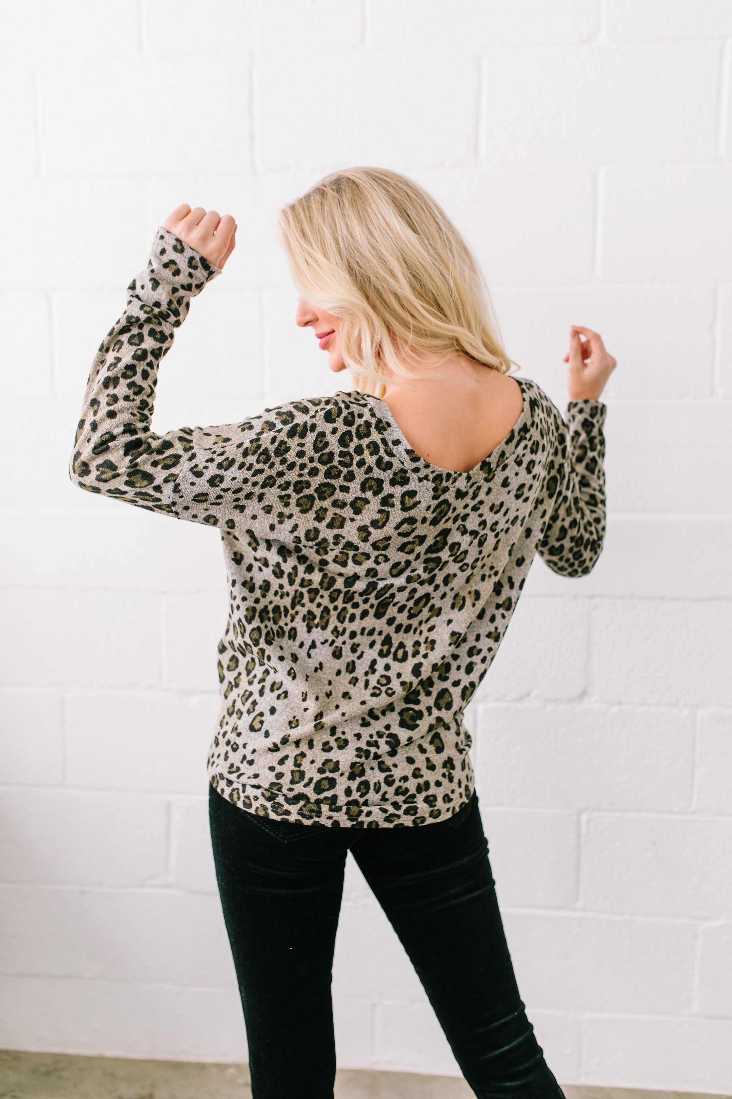 Leapin' Leopard Top - ALL SALES FINAL