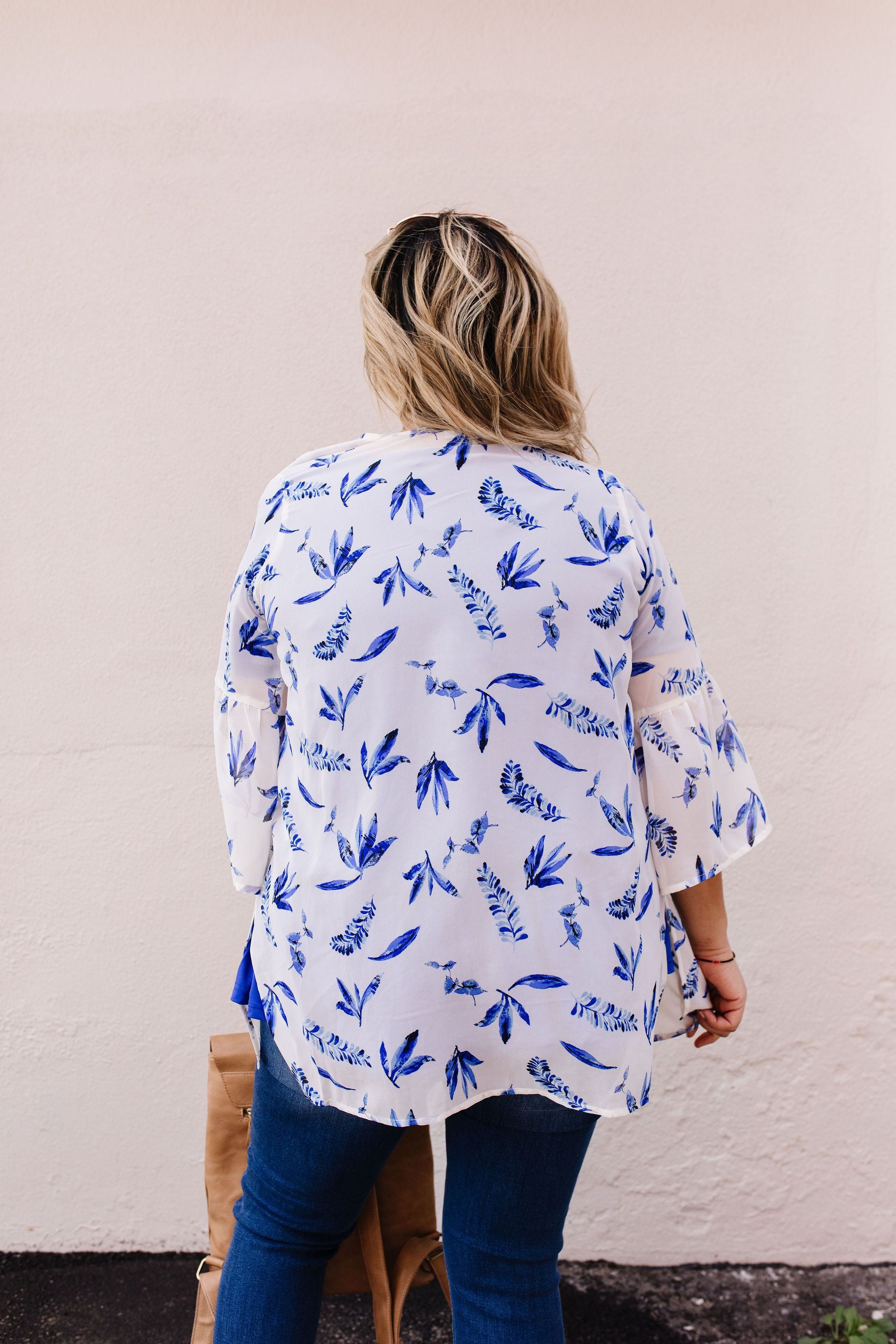 Leavin' Me Blue Chiffon Kimono