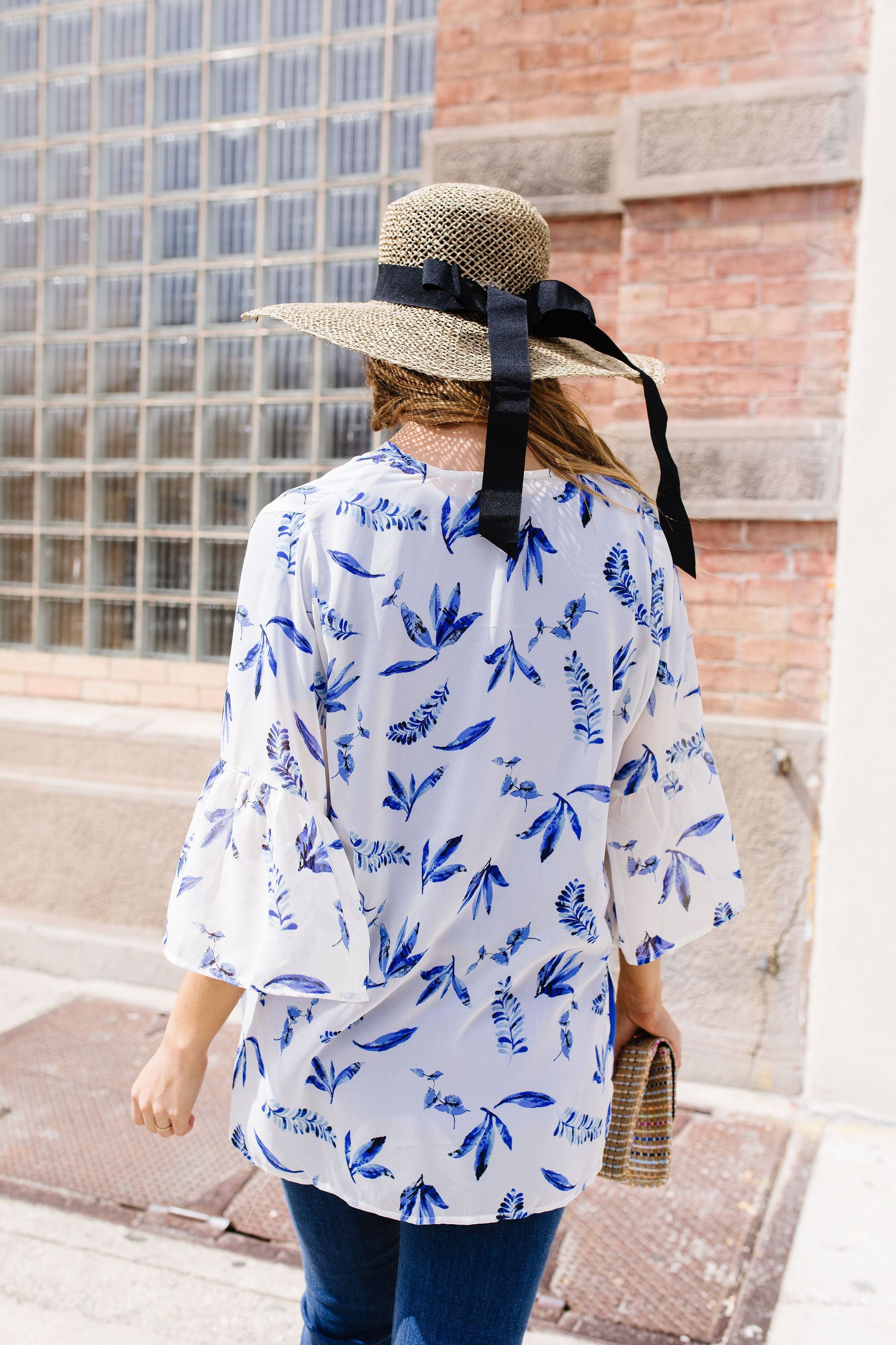 Leavin' Me Blue Chiffon Kimono