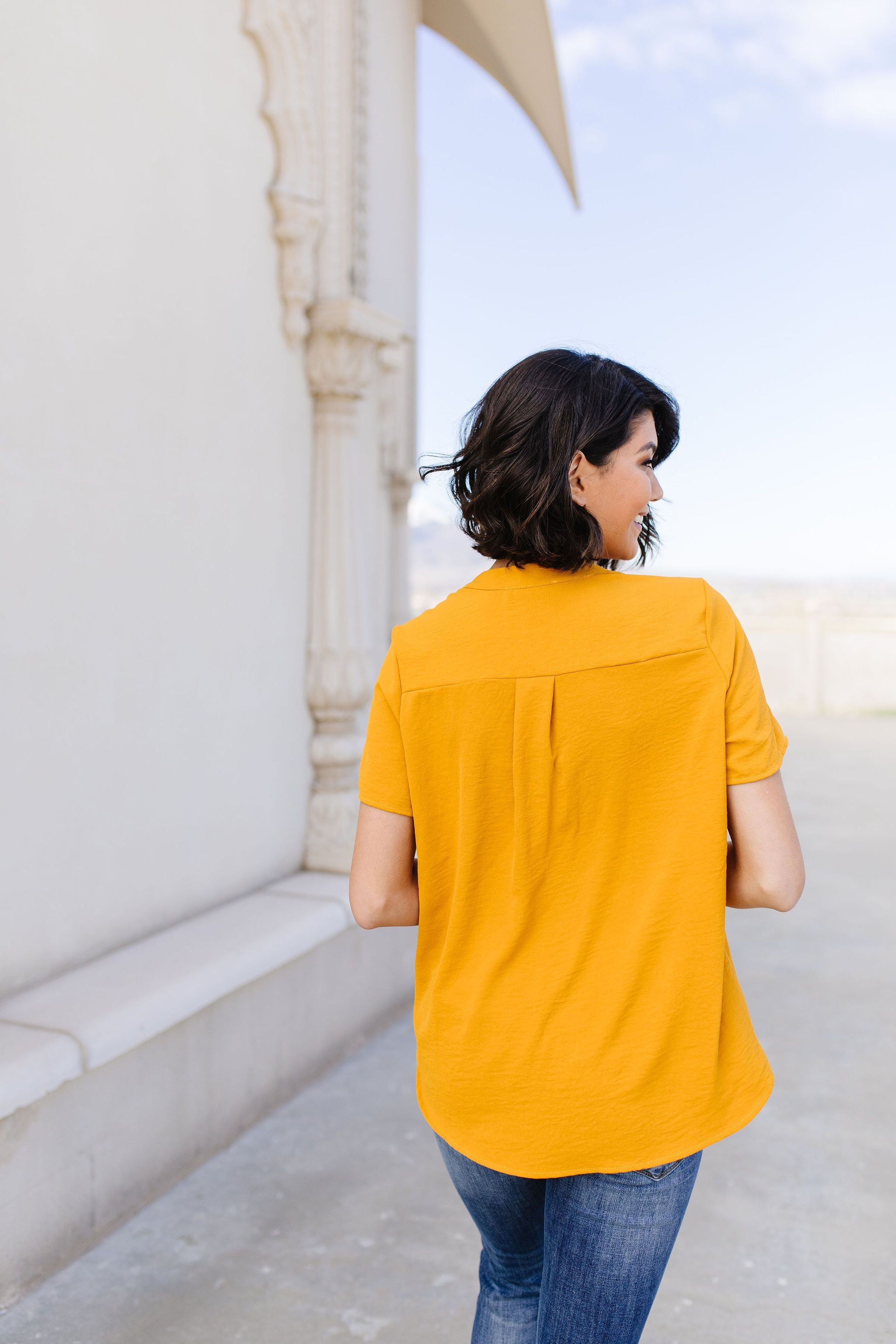 Elegant Mustard Blouse