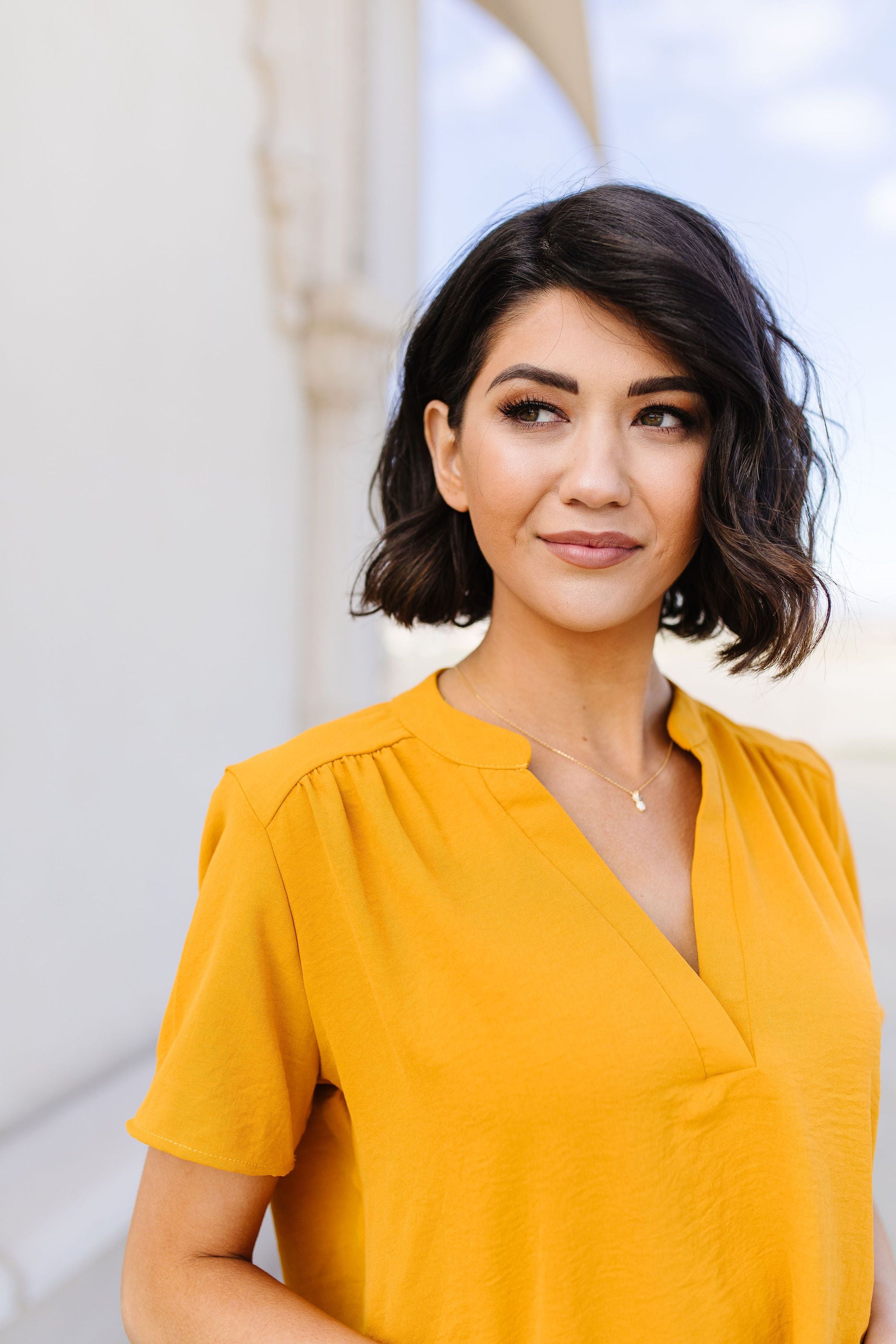 Elegant Mustard Blouse