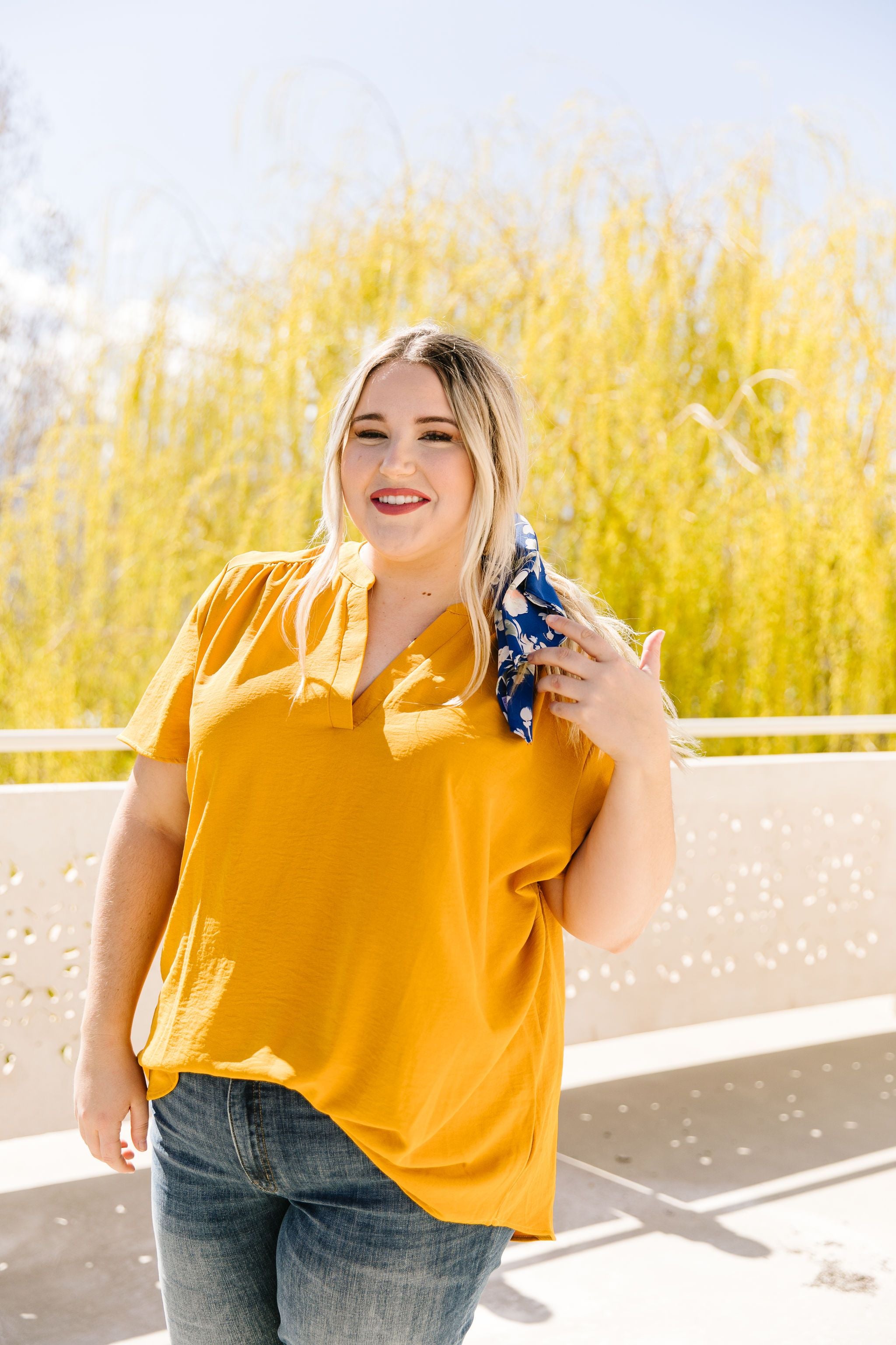 Elegant Mustard Blouse